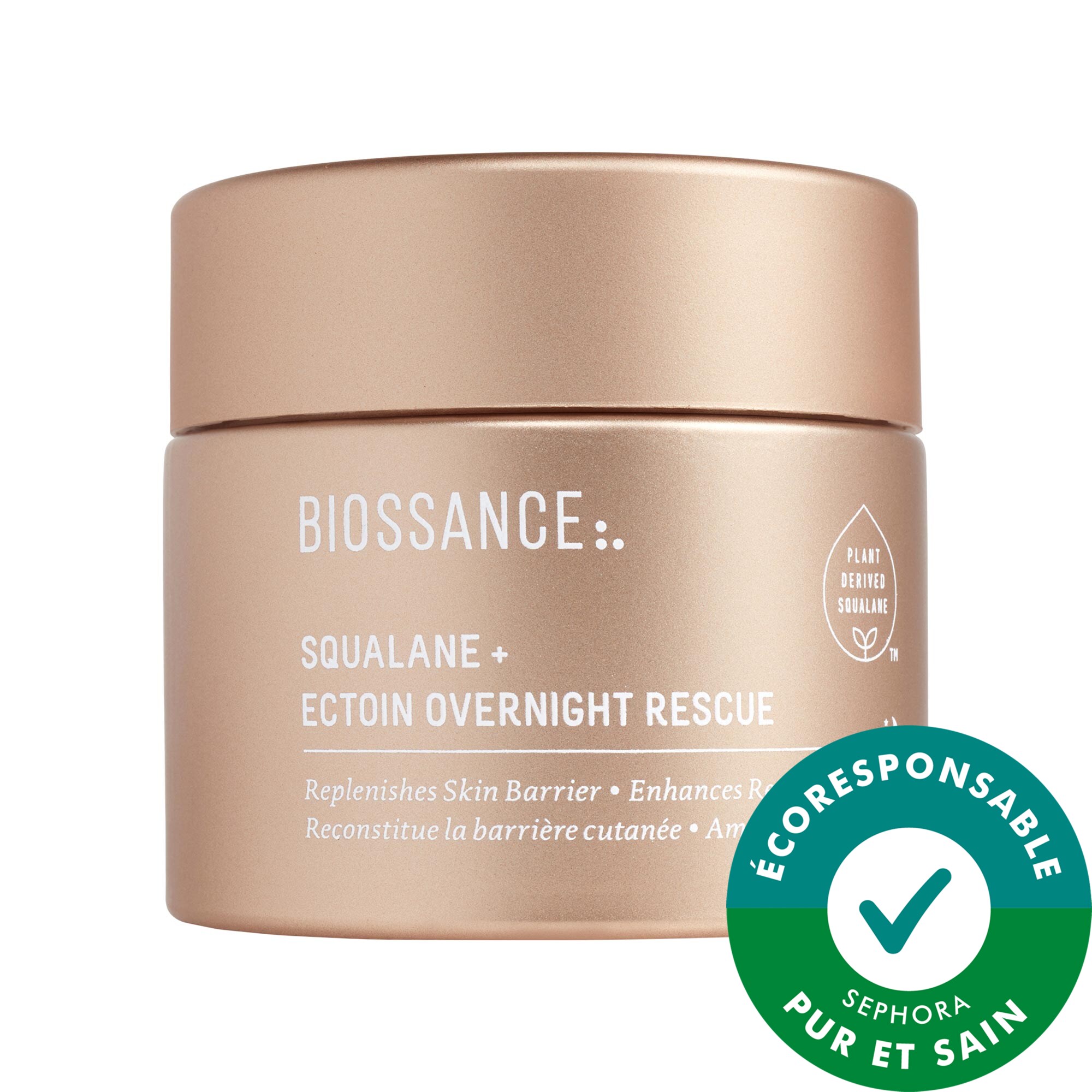 Biossance Hydratant de nuit réparation profonde au Squalane + Ectoin Overnight Rescue 1.69 oz/50 mL
