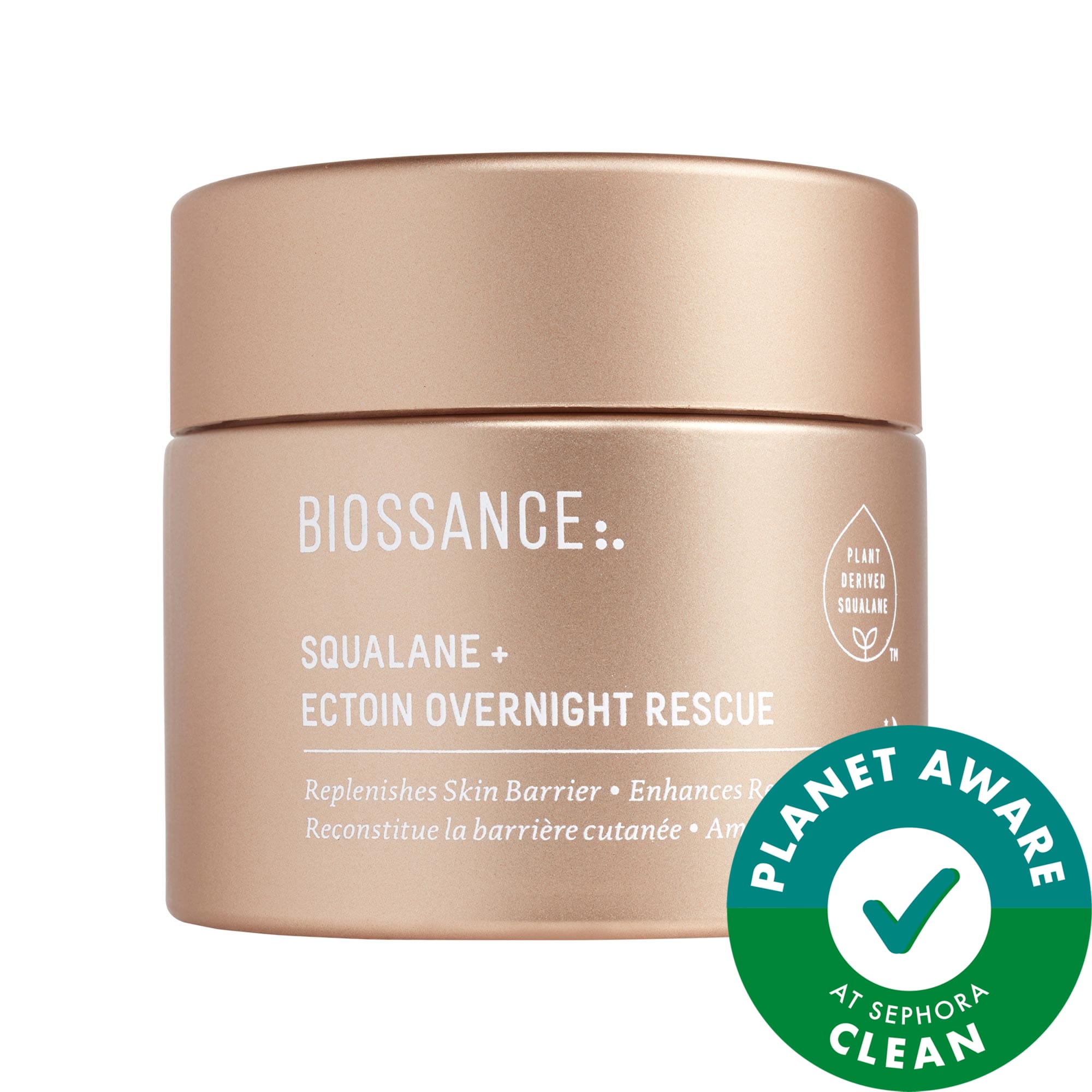 Biossance Ectoin Overnight Rescue Deep Repair Night Moisturizer + Squalane 1.69 oz/50 mL
