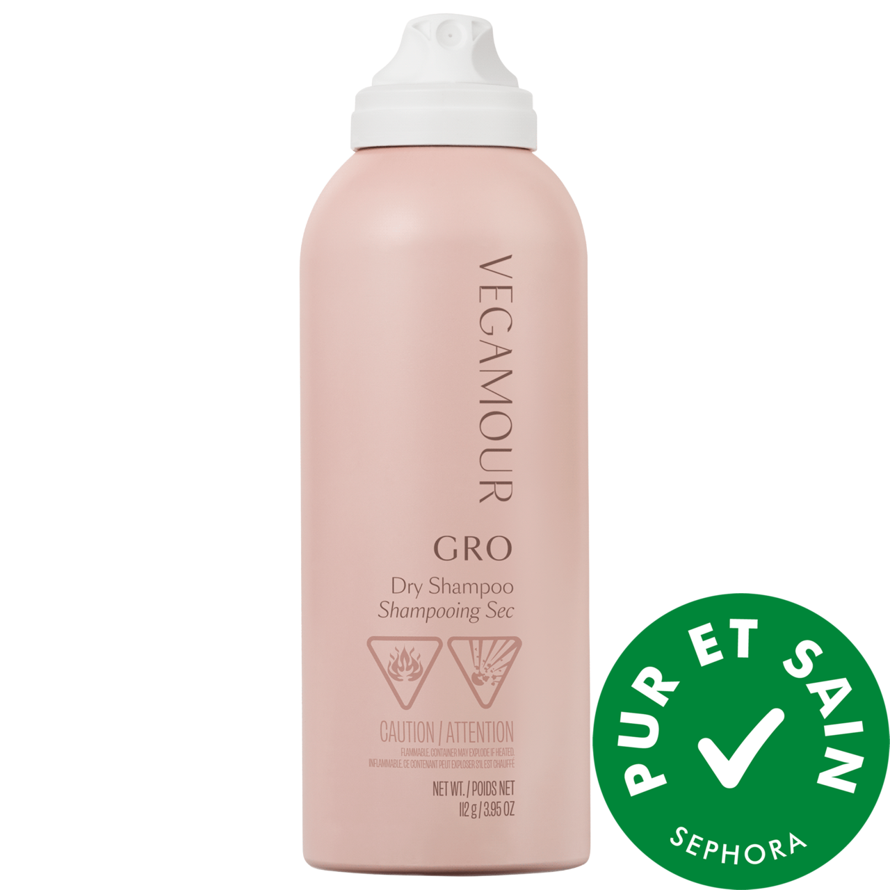 Vegamour Shampooing sec GRO pour cheveux clairsemés 3.95 oz