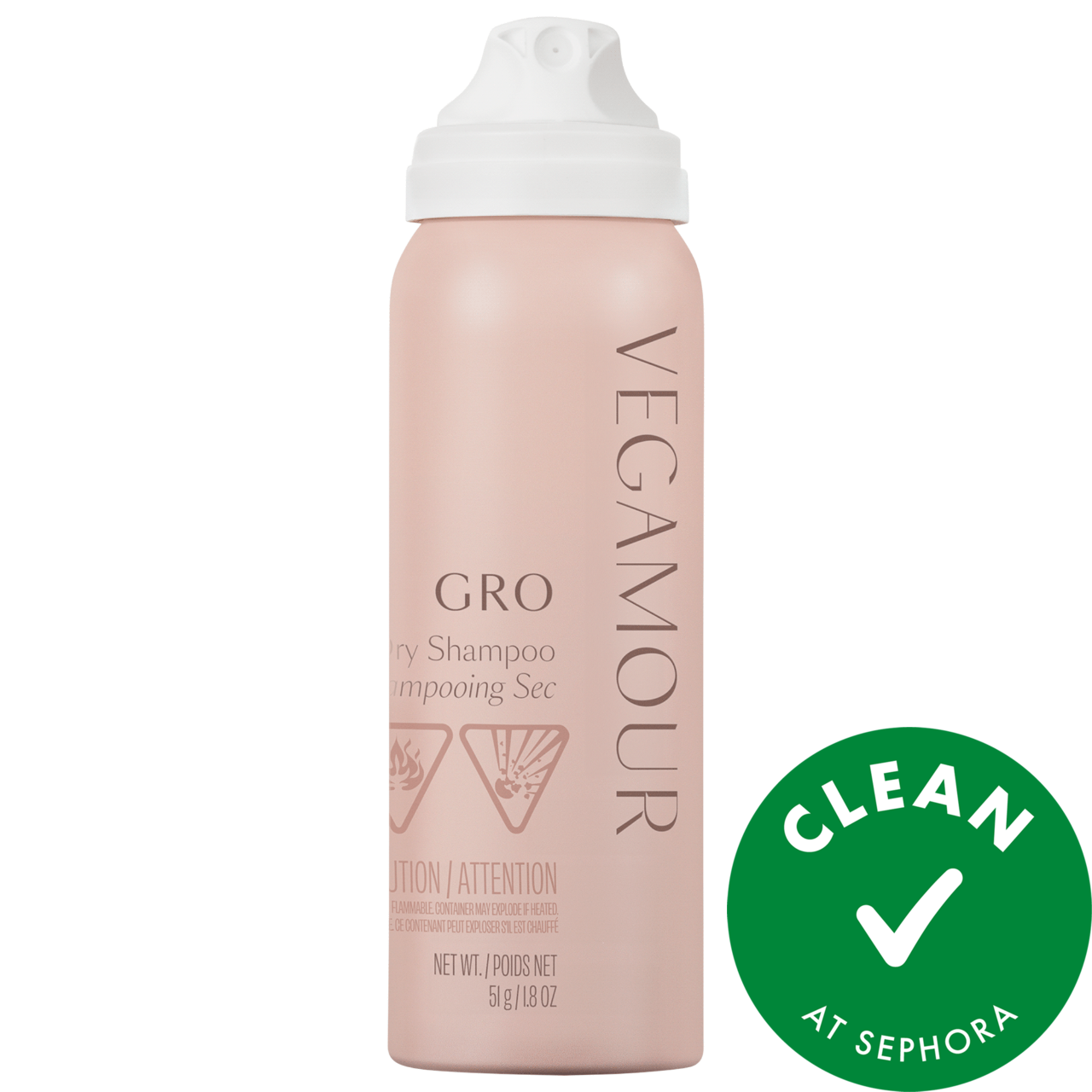 Vegamour Mini GRO Dry Shampoo for Thinning Hair 1.8 oz