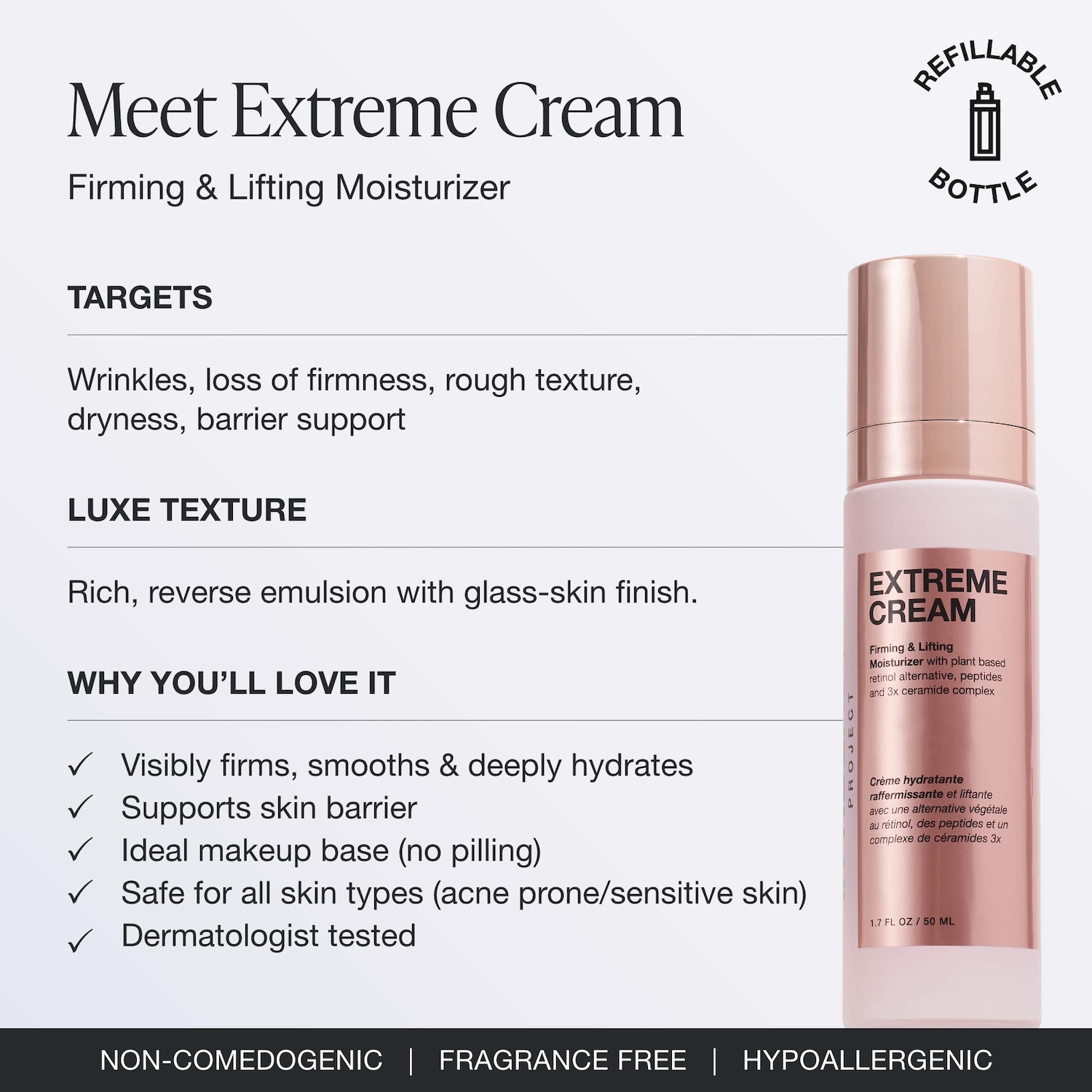 Extreme Cream Anti-Aging, Firming, & Lifting Refillable
