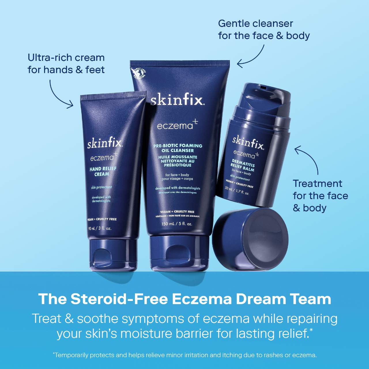 Пенящееся очищающее масло Skinfix Eczema+ с пребиотиками — фото 6