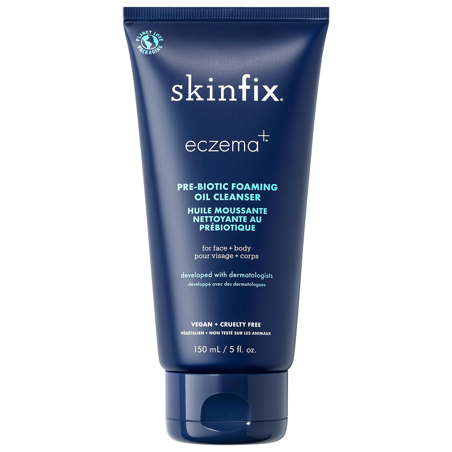 Пенящееся очищающее масло Skinfix Eczema+ с пребиотиками — фото 1