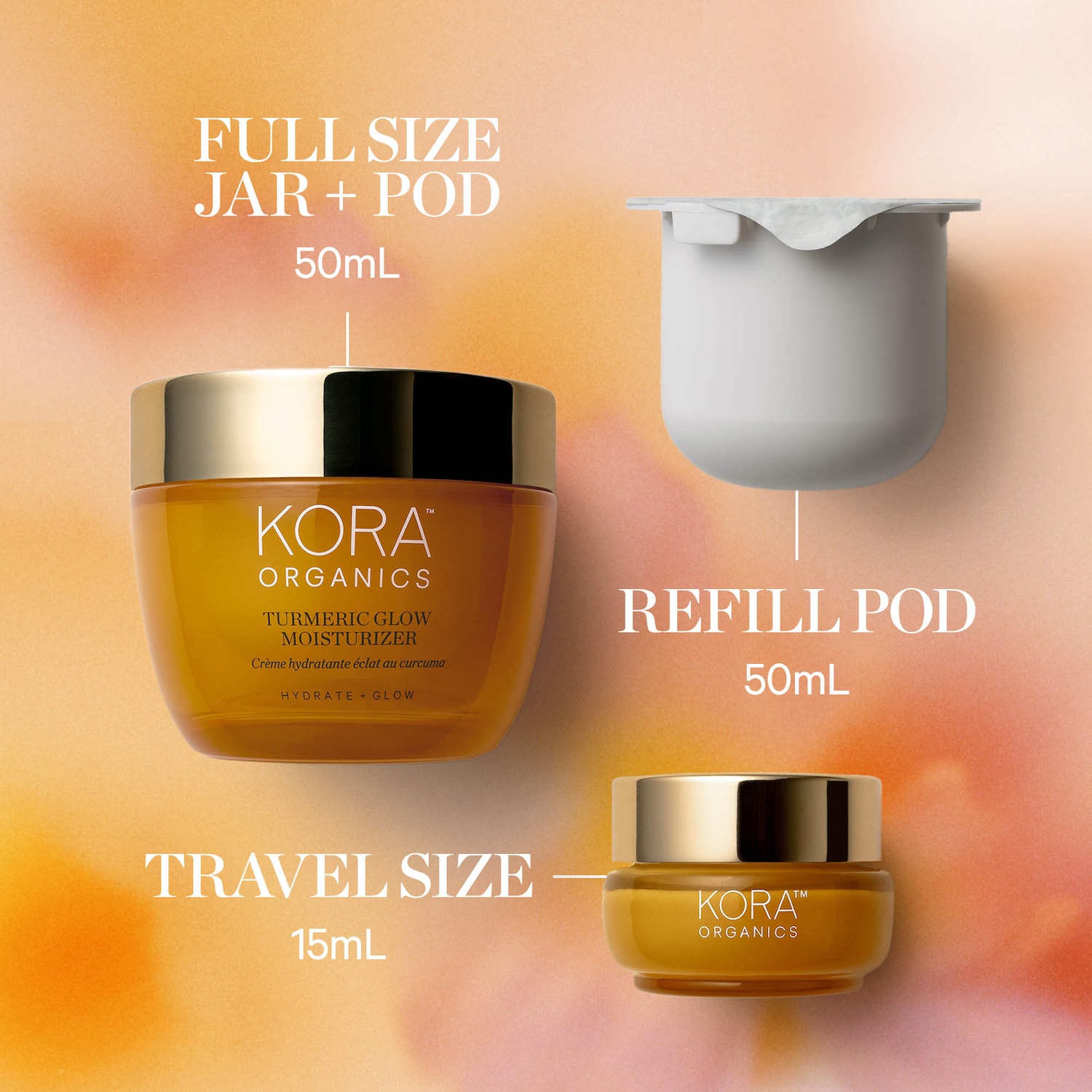 Mini Turmeric Glow Brightening Moisturizer - KORA Organics | Sephora