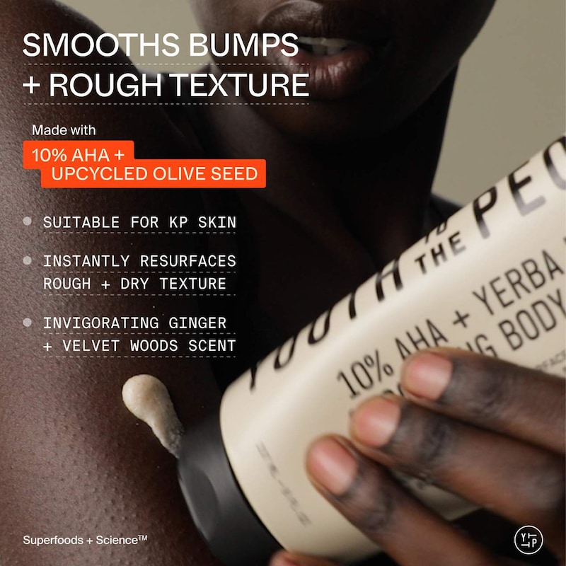 10% AHA + Yerba Mate Smoothing Energy Body Scrub with Upcycled Olive Seed Powder thumbnail 4