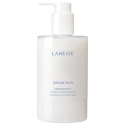 Cream Skin Refillable Milky Toner with Ceramides and Peptides