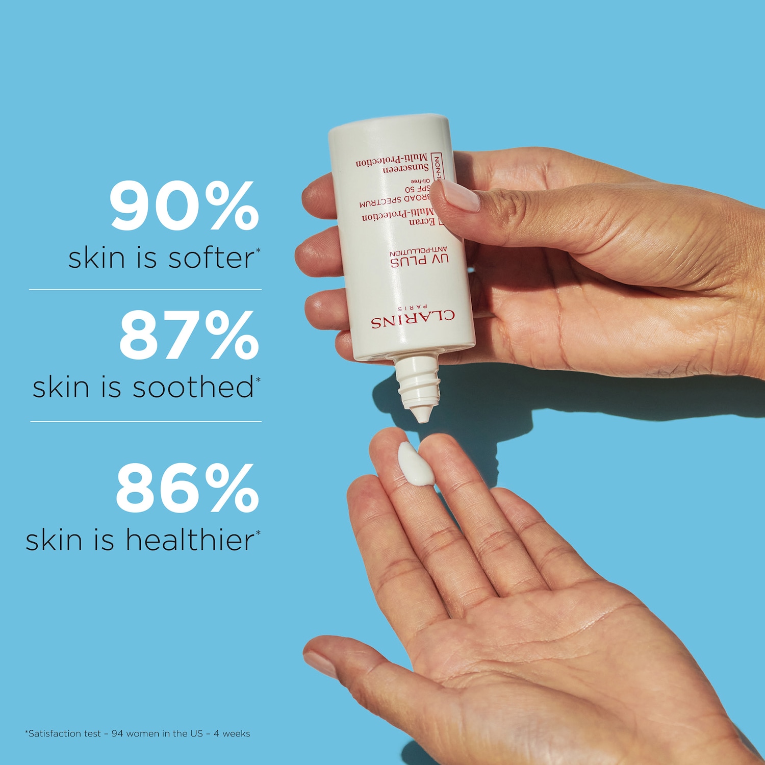 Антиоксидантный солнцезащитный крем для лица Clarins UV Plus Anti-Pollution SPF 50 — фото 2