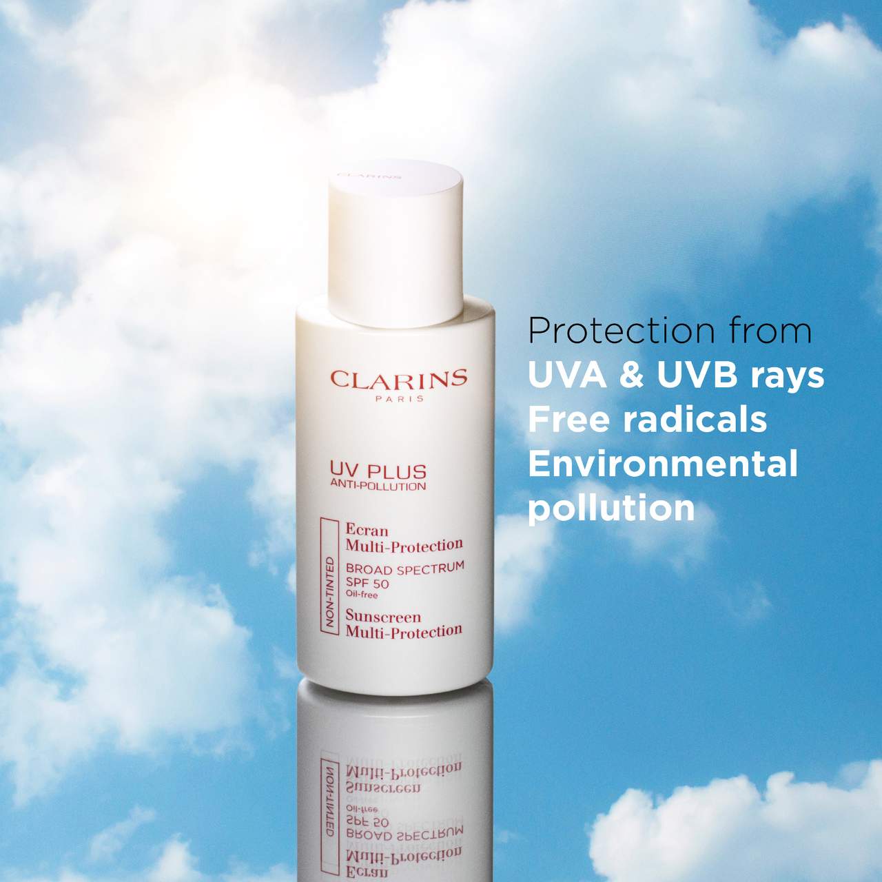 Антиоксидантный солнцезащитный крем для лица Clarins UV Plus Anti-Pollution SPF 50 — фото 6