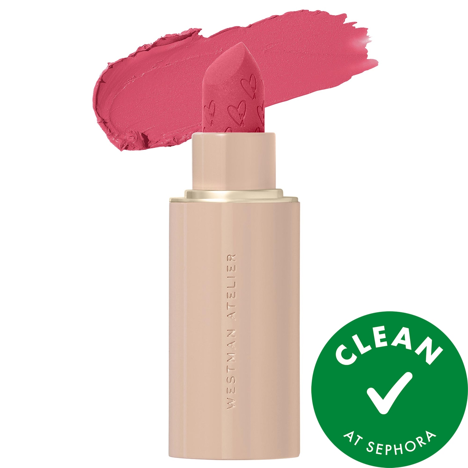 Westman Atelier Lip Suede Hydrating Matte Lipstick with Hyaluronic Acid in Minx