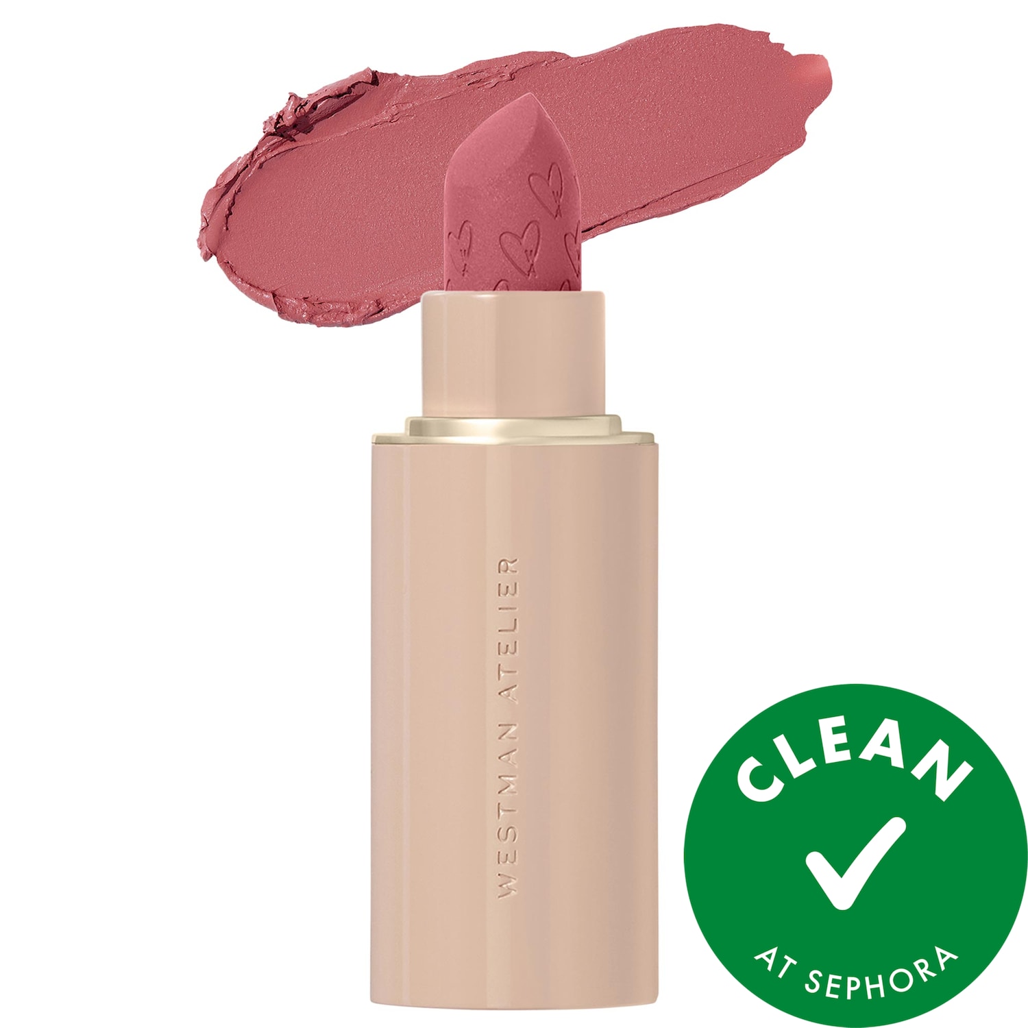 Westman Atelier Lip Suede Hydrating Matte Lipstick with Hyaluronic Acid in Je Rêve