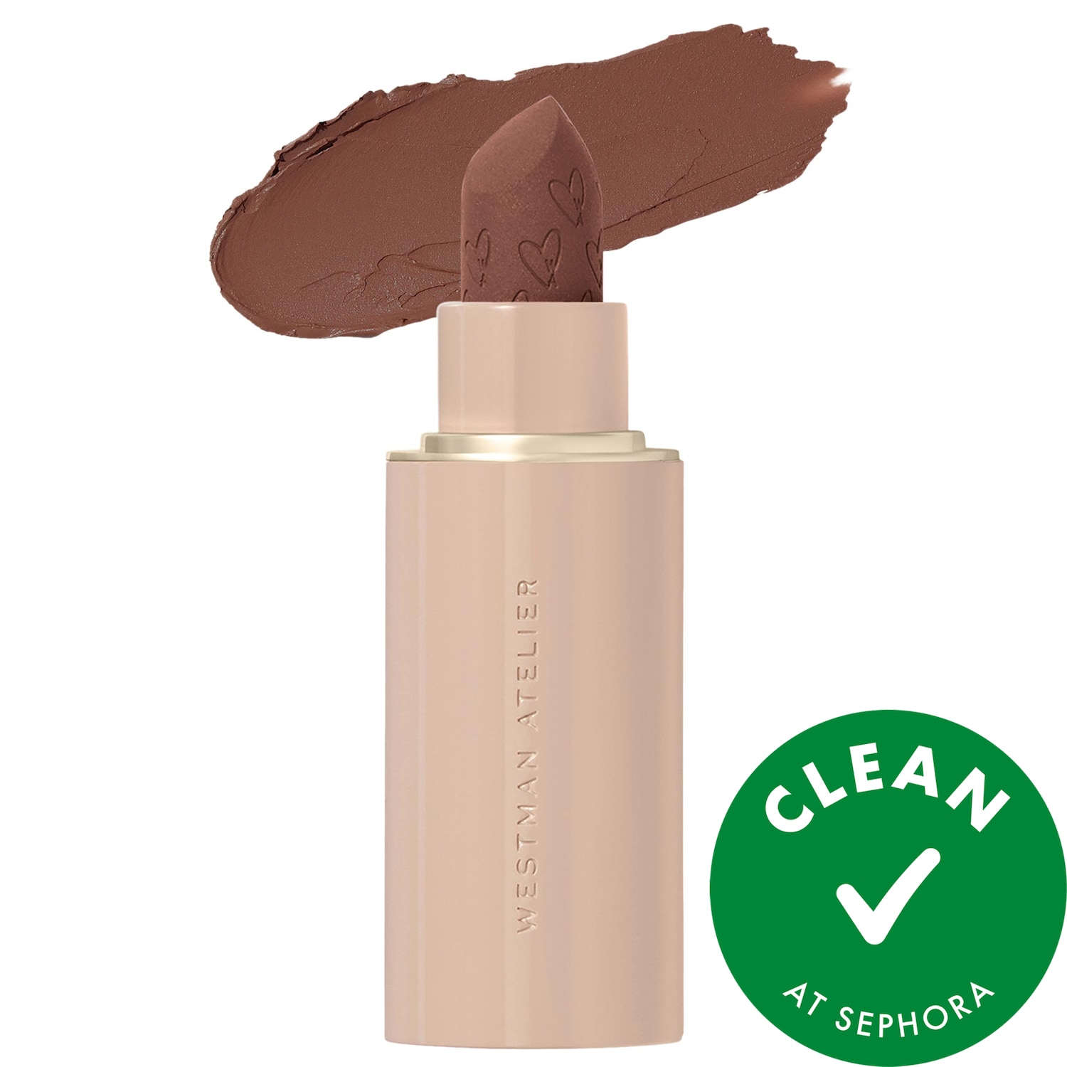 Westman Atelier Lip Suede Hydrating Matte Lipstick with Hyaluronic Acid in Rue