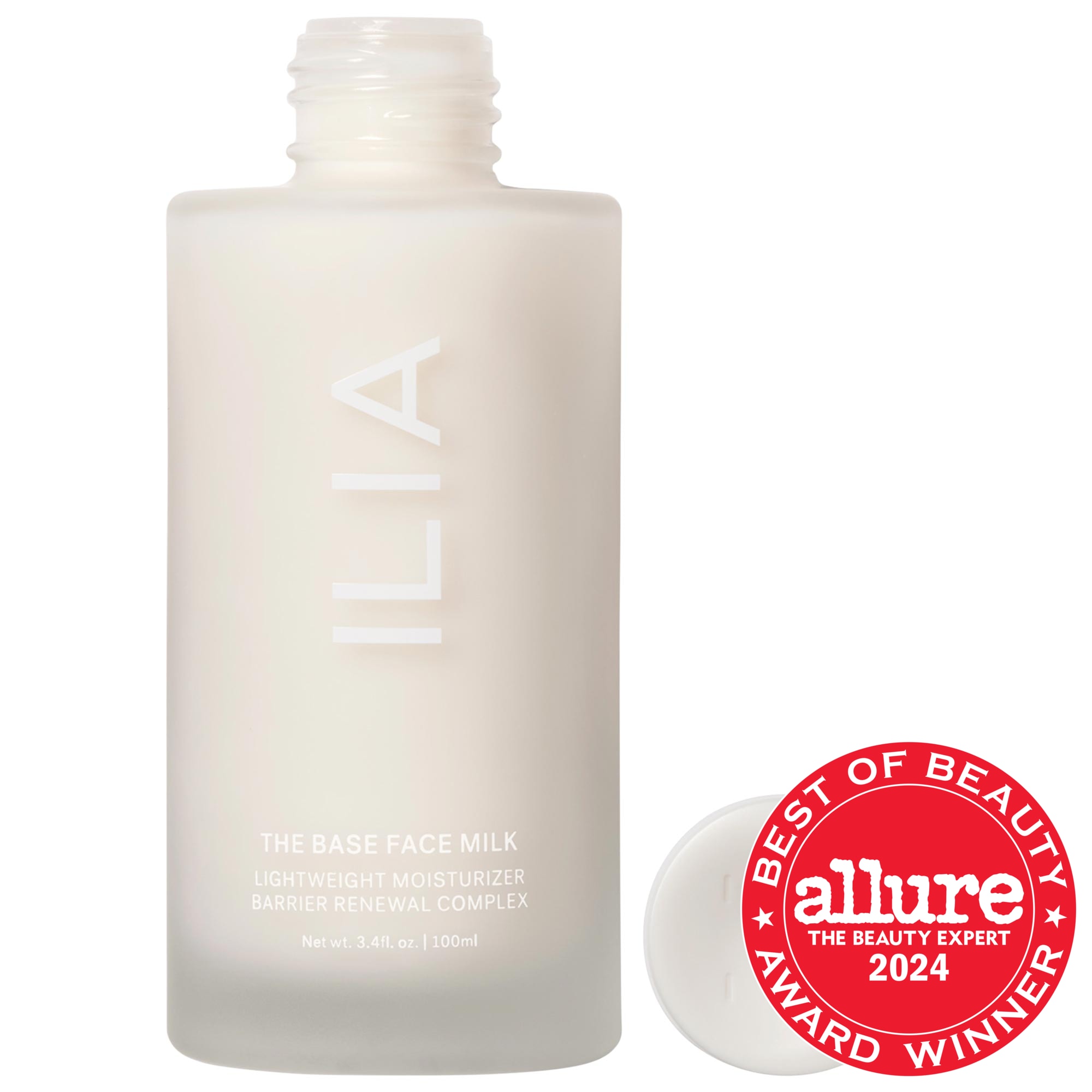 ILIA The Base Face Milk Lightweight Moisturizer with Hyaluronic Acid 3.4 fl oz / 100 ml