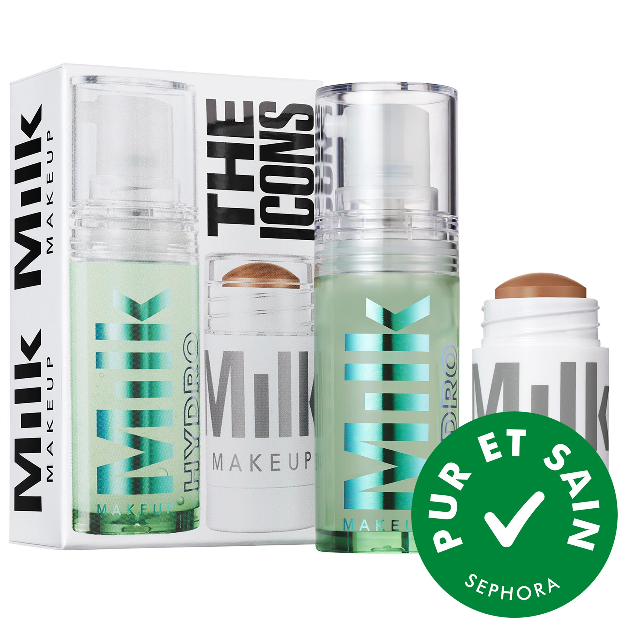 Milk Makeup Ensemble de produits emblématiques: Base hydratante + crème bronzante