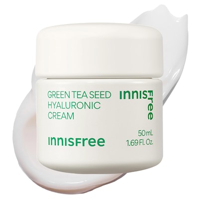 innisfree - Green Tea Seed Hyaluronic Acid Hydrating Cream 1.69 oz / 50 ml innisfree Green Tea Seed Hyaluronic Acid Hydrating Cream Clean at Sephora
