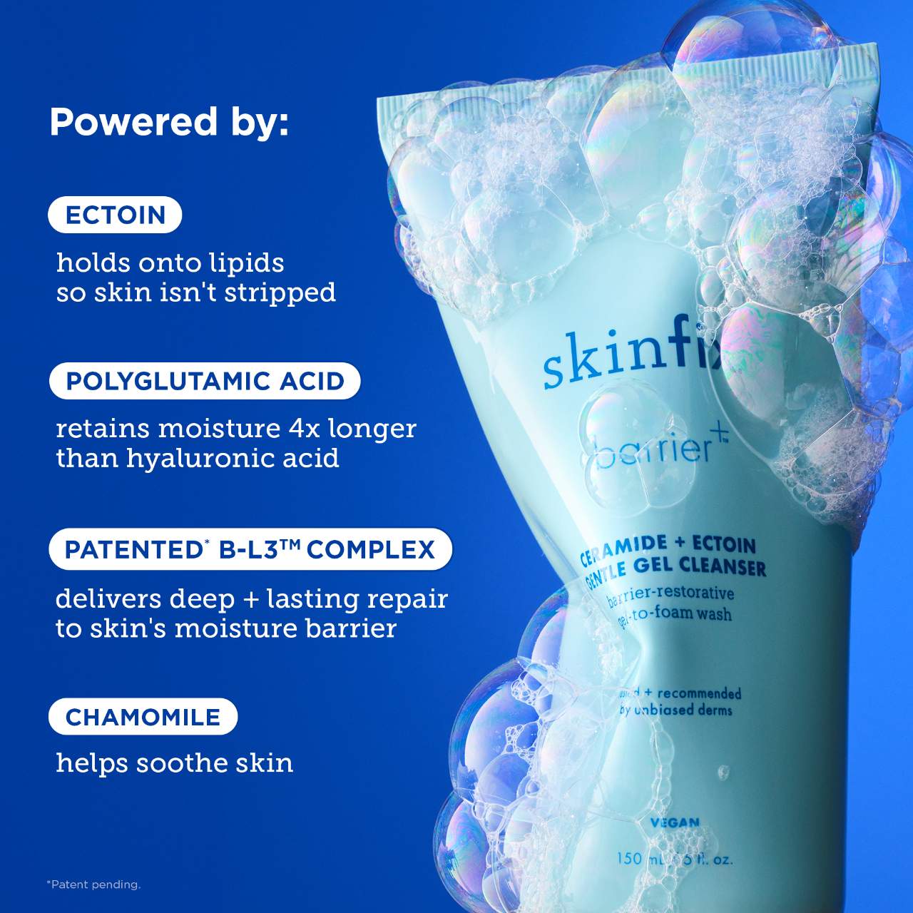 Мягкий увлажняющий гель для умывания с керамидами и эктоином Skinfix barrier+ — фото 5