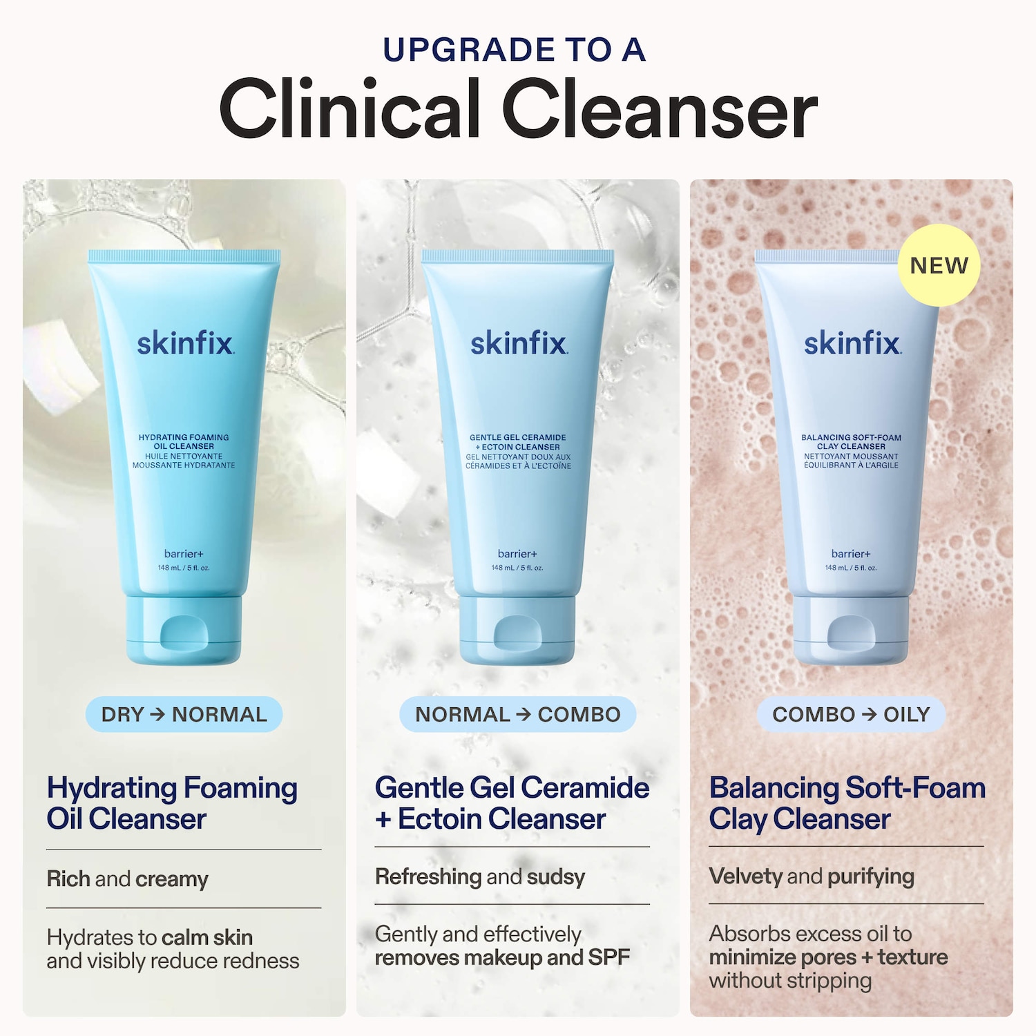 barrier+ Ceramide + Ectoin Hydrating Gentle Gel Cleanser - Skinfix
