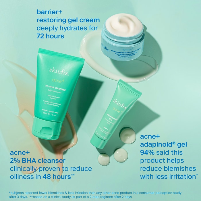 Набор против акне с салициловой кислотой и ниацинамидом Skinfix acne+ triple threat — фото 3