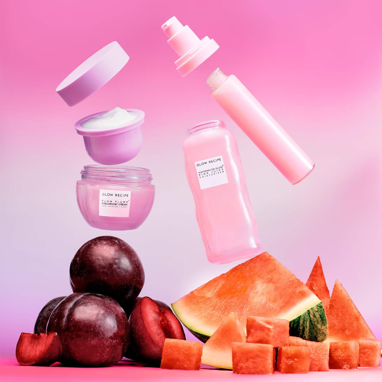 Обезжиренный увлажняющий крем для лица Glow Recipe Watermelon Pink Juice, сменный блок — фото 4