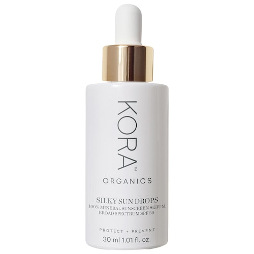 Солнцезащитная сыворотка SPF 30 для барьера кожи Kora Organics Silky Sun Drops