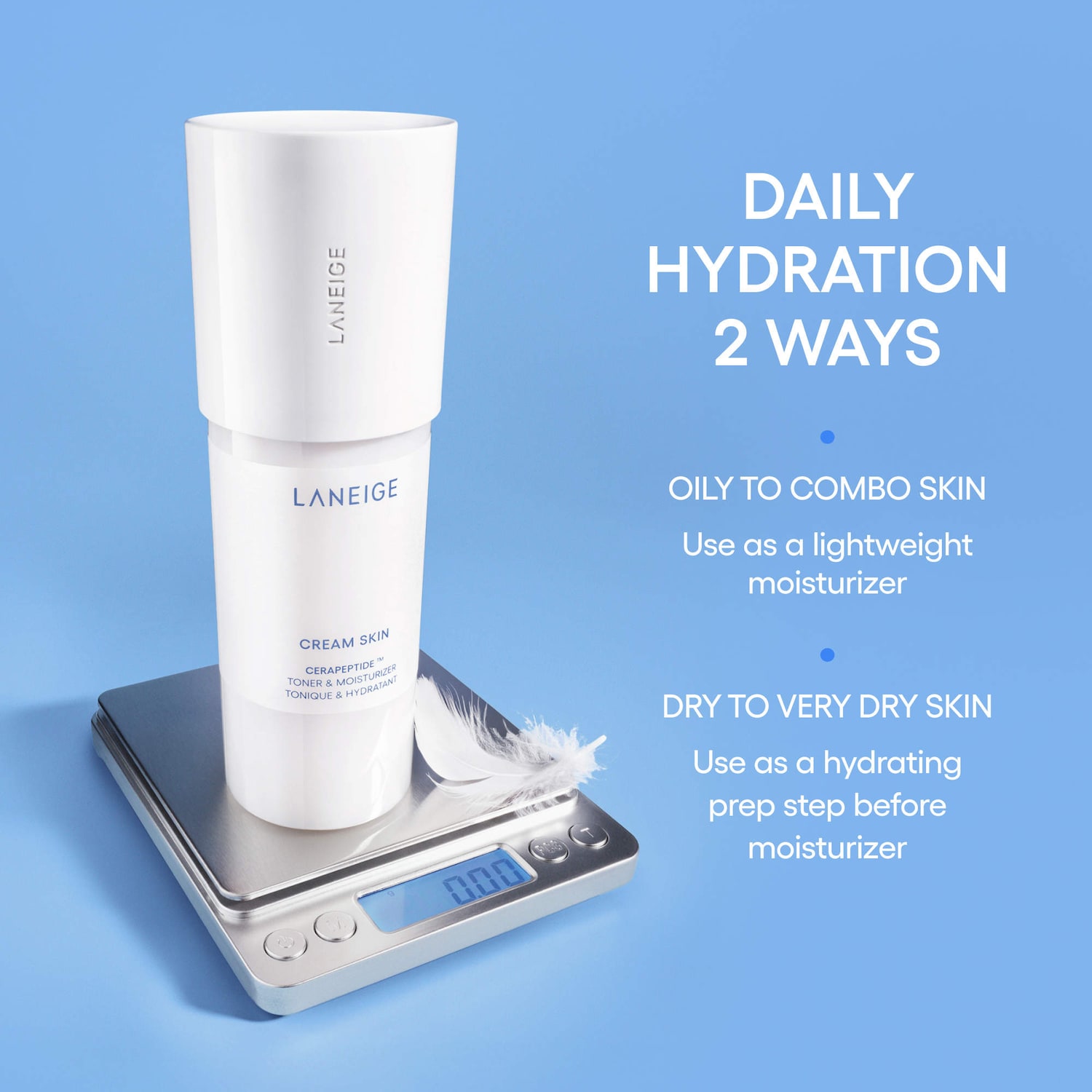 Cream Skin Milky Toner with Ceramides & Peptides for Nourishing Hydration