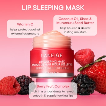 laneige lip sleeping mask ingredients hyaluronic acid vitamin c LANEIGE Icons To Go