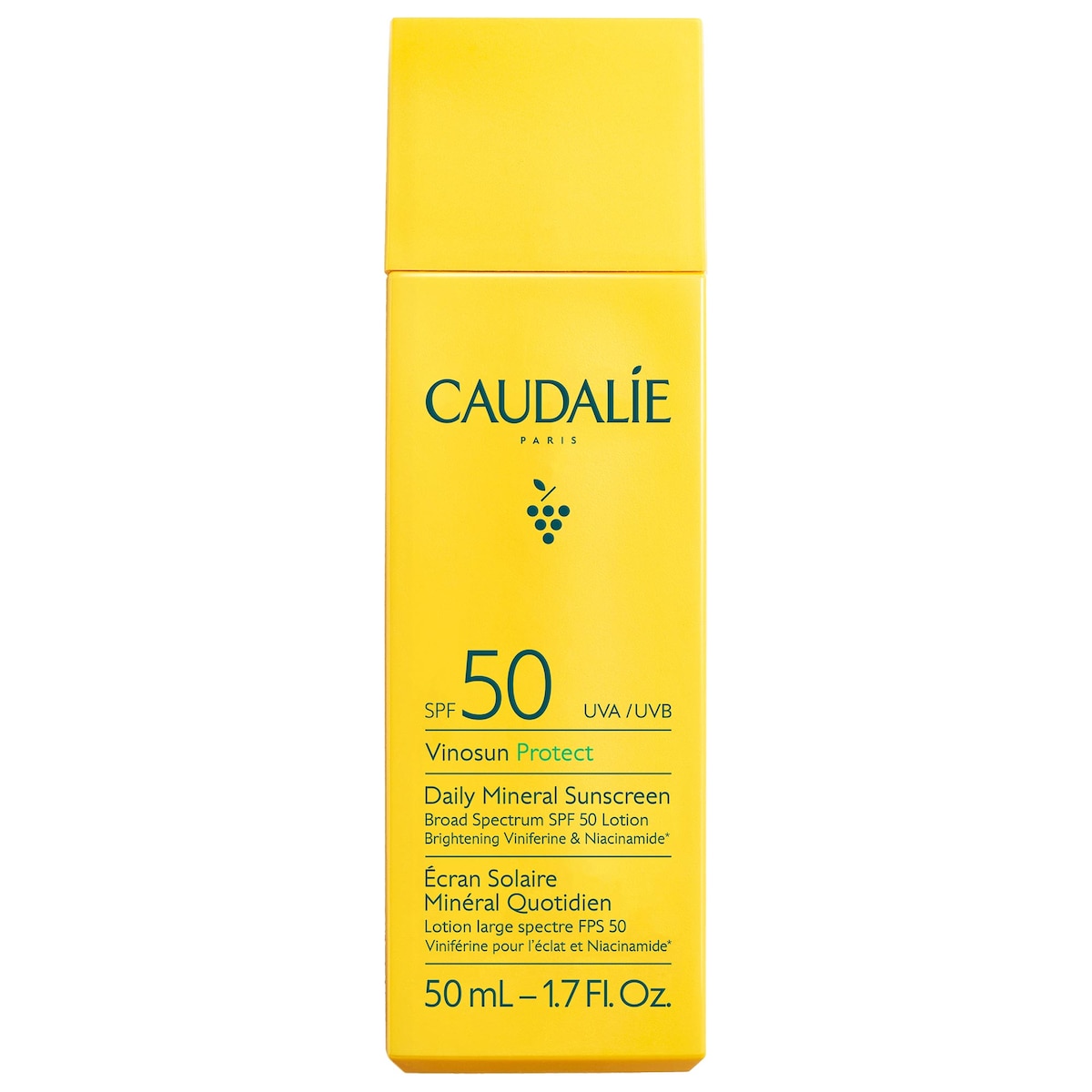 Vinosun Protect Brightening Daily Mineral Face Sunscreen SPF 50 with Niacinamide