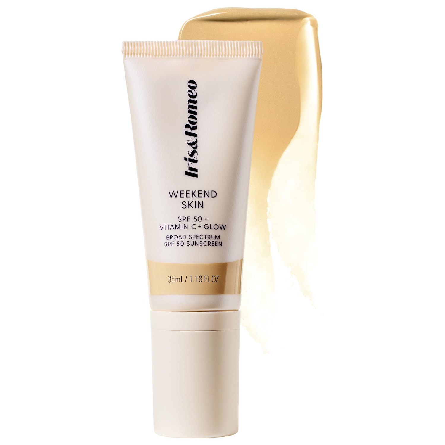 Оттеночный солнцезащитный крем с витамином C и ниацинамидом Iris&Romeo Weekend Skin SPF 50