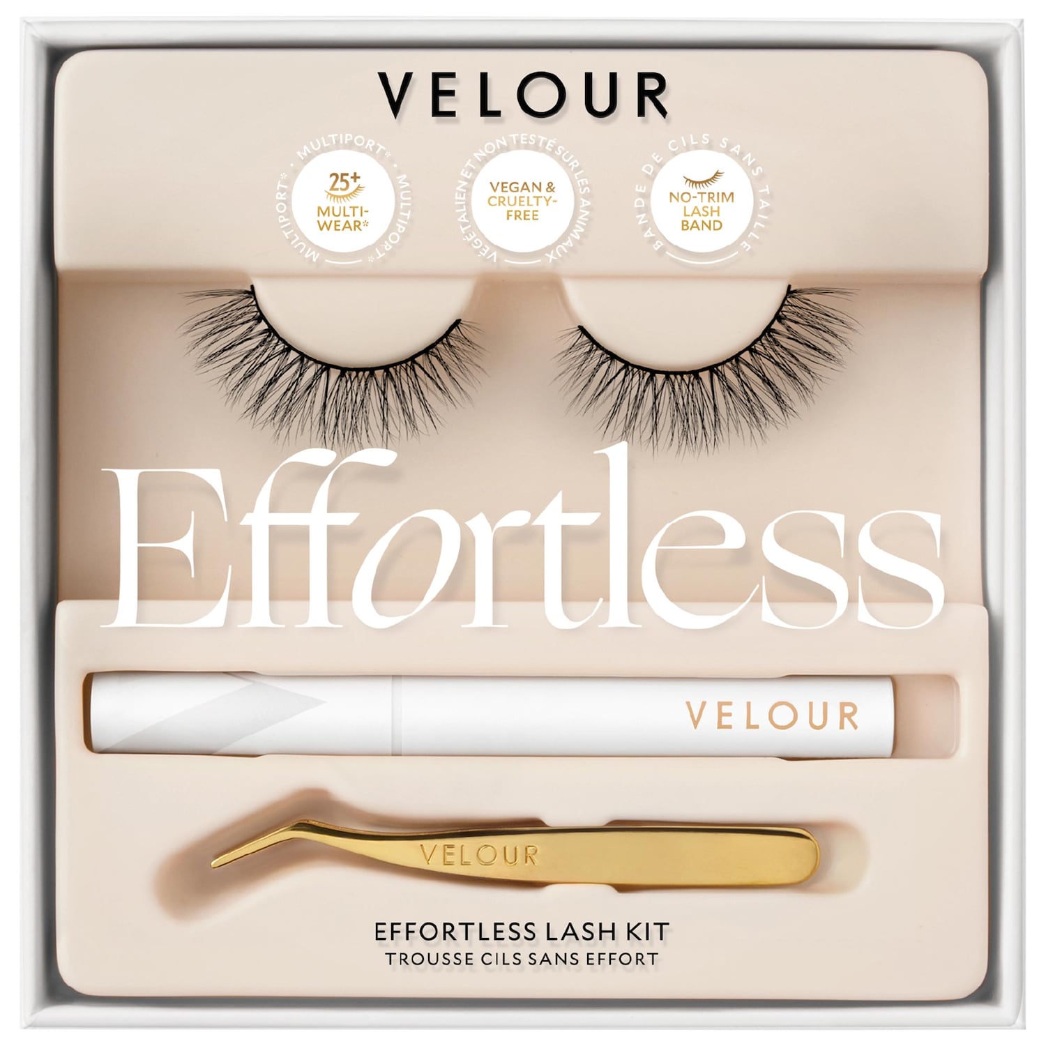 Набор натуральных ресниц Velour Lashes Effortless Kit без подрезки — фото 1