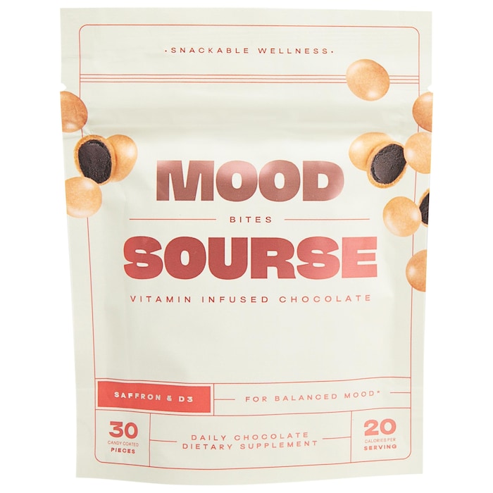 Mood Bites Vegan Saffron and Vitamin D3 Infused Chocolate Supplements