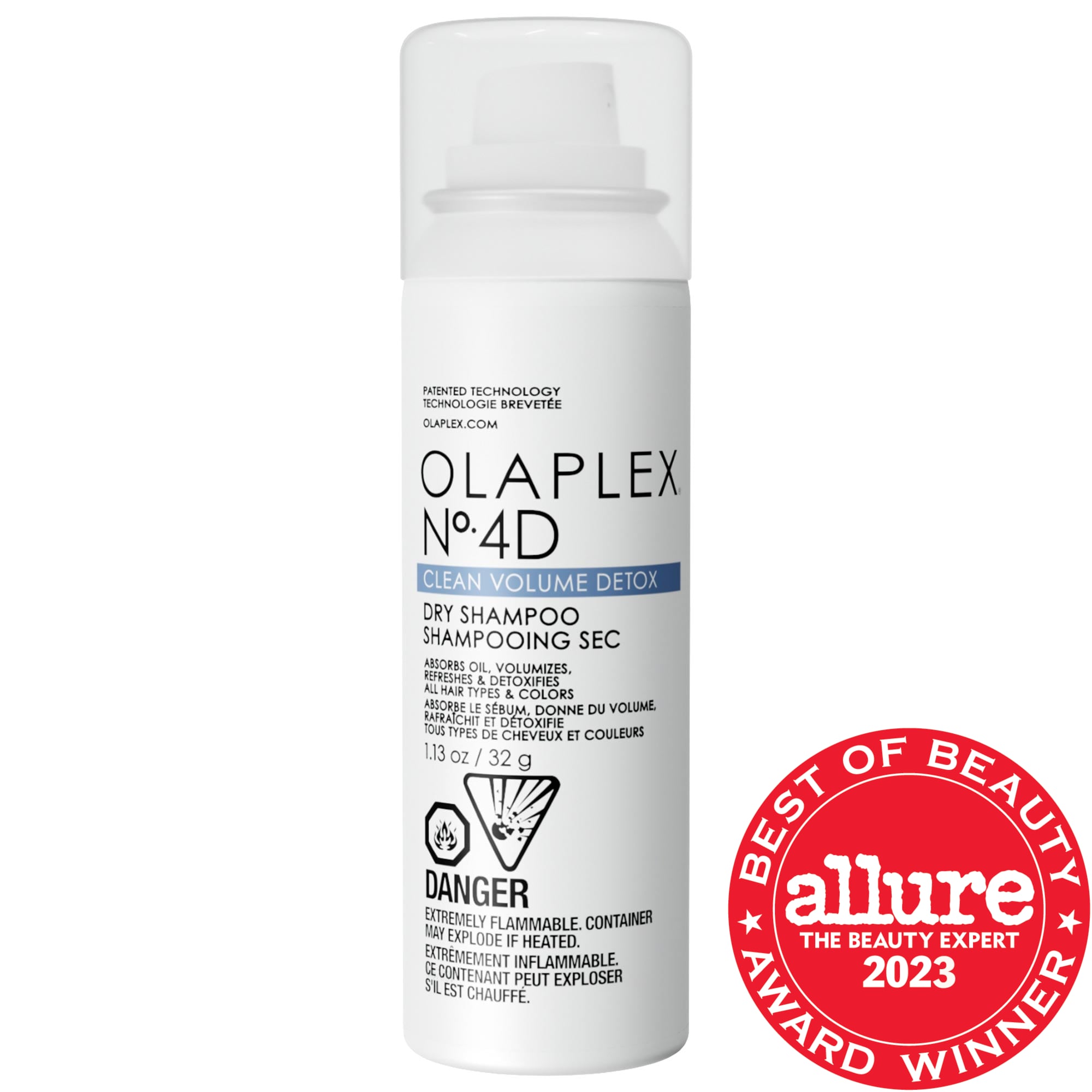 Olaplex Mini No.4D Clean Volume Weightless Oil-Absorption Detox Dry Shampoo 1.13 oz / 32 g