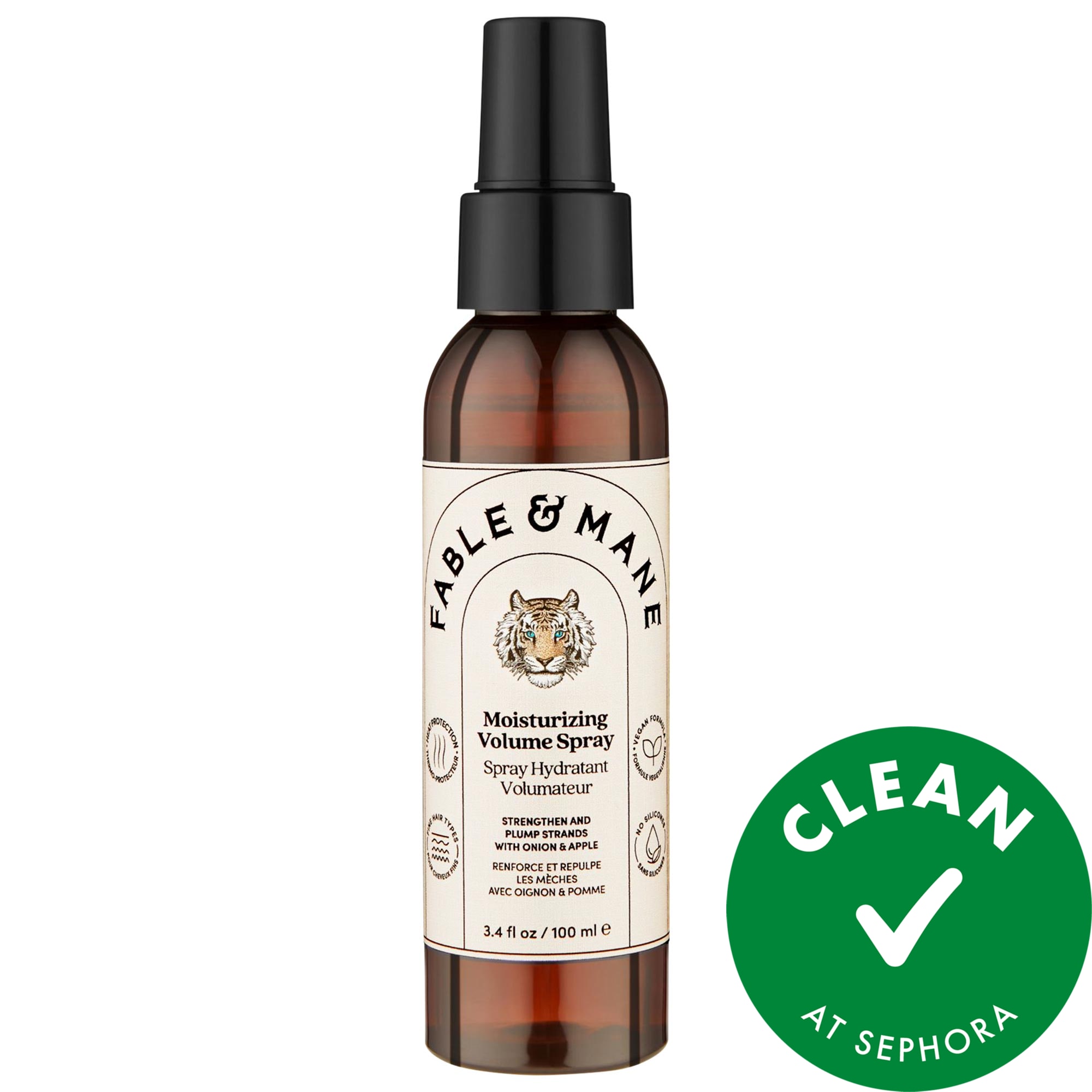 Fable & Mane Moisturizing Volume Spray for Fine and Thinning Hair 3.4 oz / 100 mL