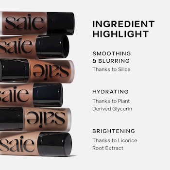 Dew Bronze Soft-Focus Sculpting Liquid Bronzer - Saie | Sephora