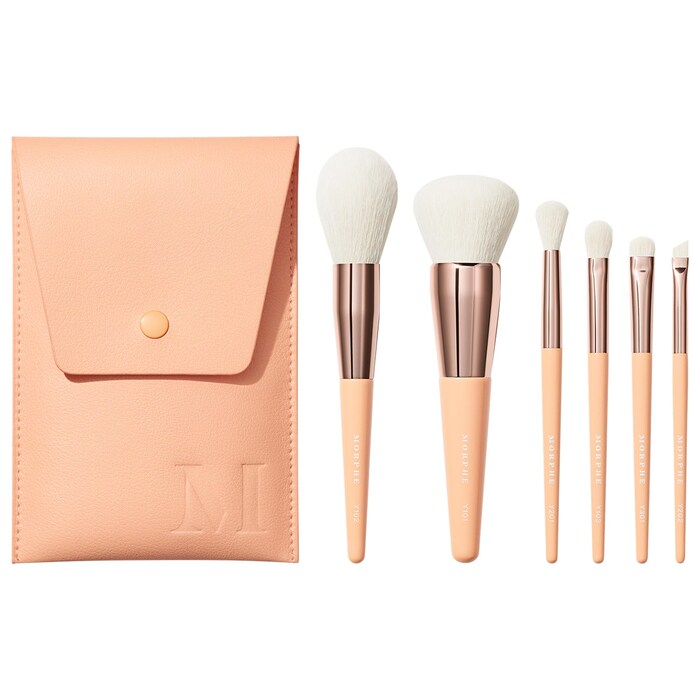 Aurascape 6Piece Face & Eye Travel Brush Set Morphe Sephora