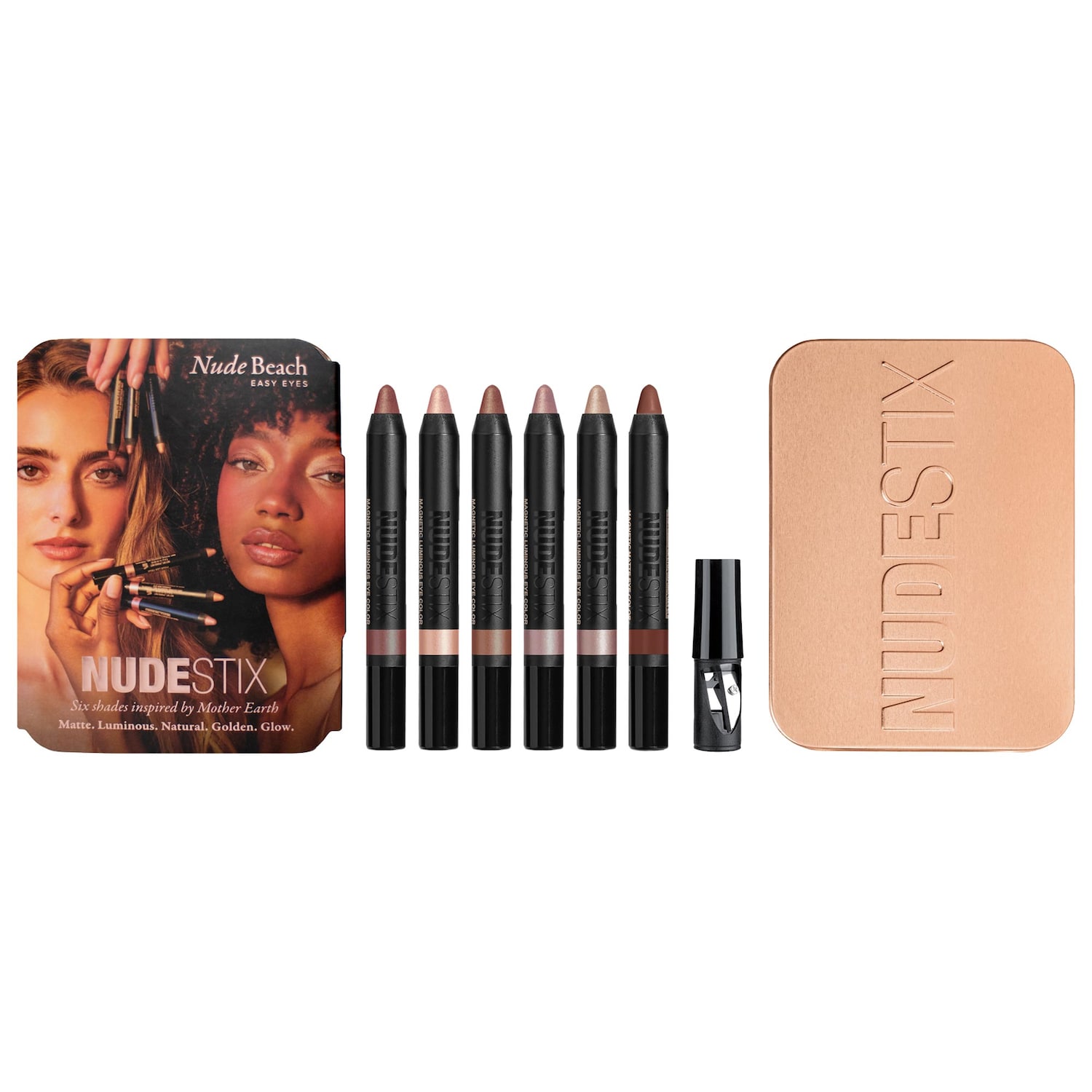 Палетка карандашей для глаз Nudestix Nude Beach