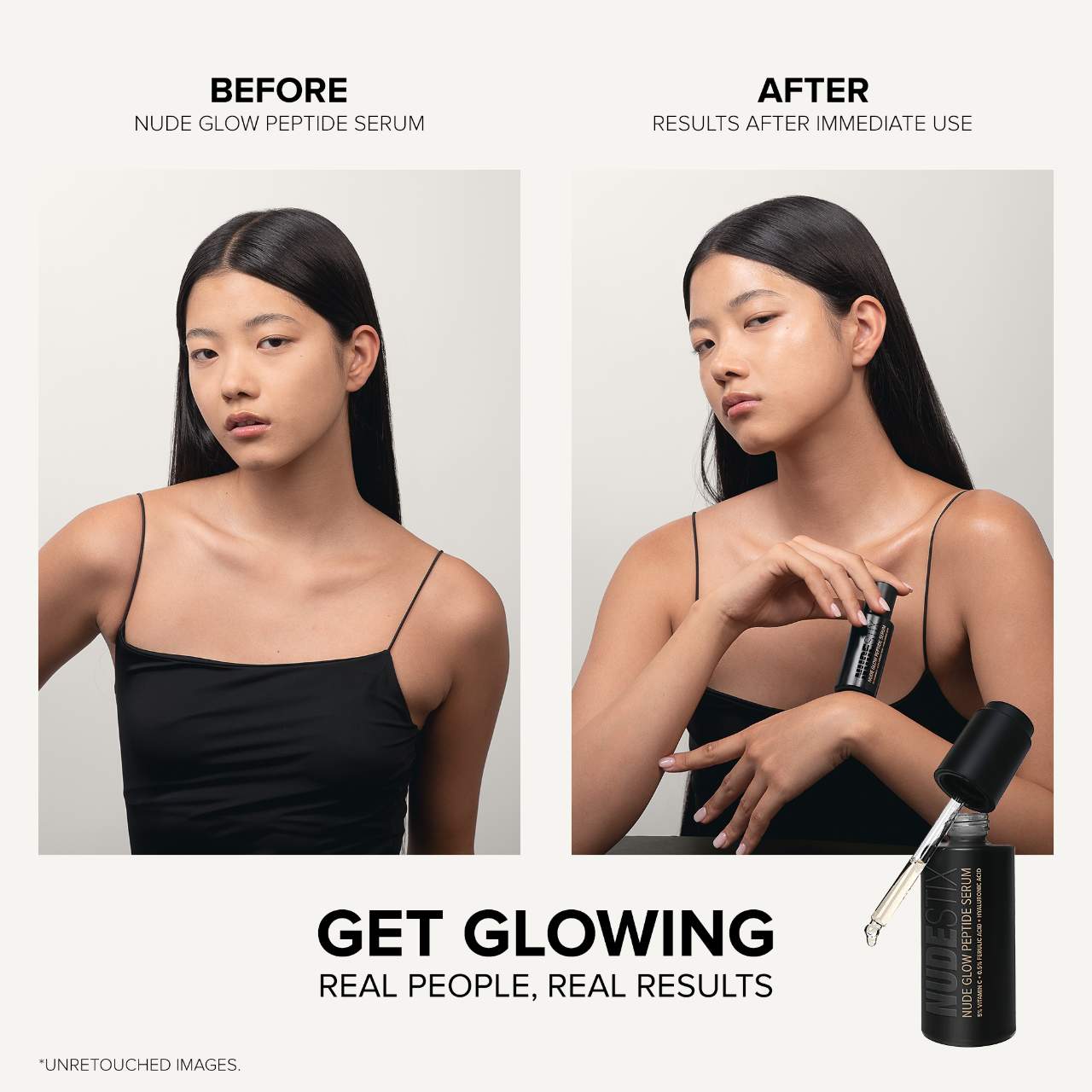 Сыворотка для лица NUDESTIX Nude Glow с пептидами — фото 4
