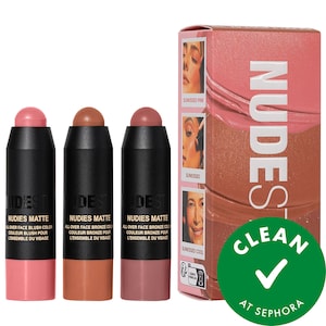 NUDESTIX Mini Sunkissed Blush & Bronze 3pc Kit INTERNATIONAL SHIPPING