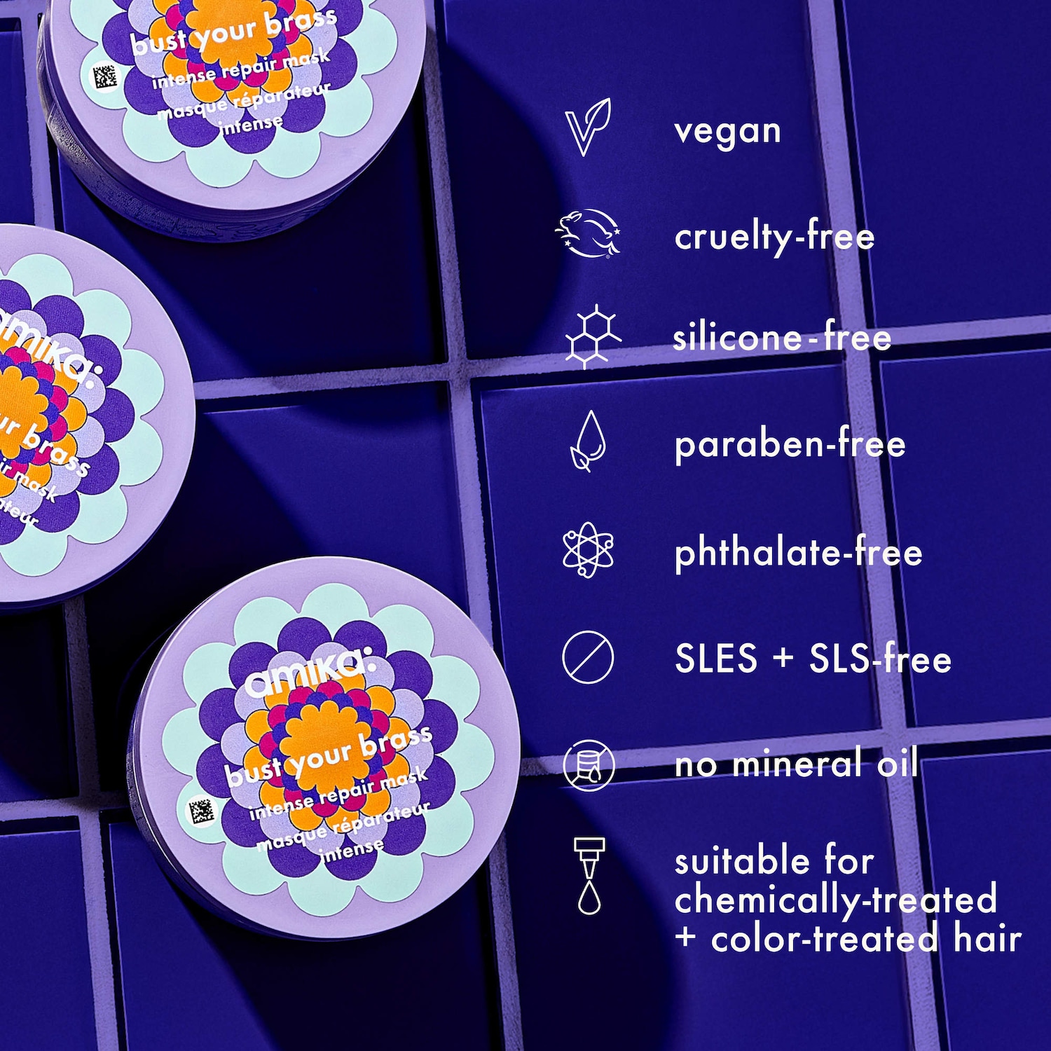 Bust Your Brass Cool Blonde Purple Intense Repair Hair Mask