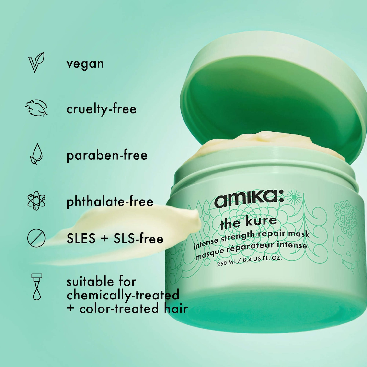 The Kure Intense Bond Repair Hair Mask - amika | Sephora