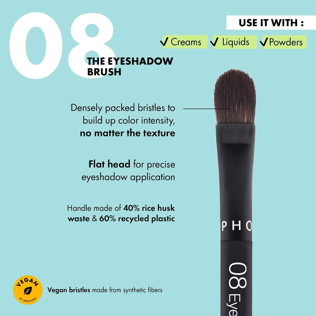 Кисть для теней Sephora Collection Essential Brush 08 — фото 4