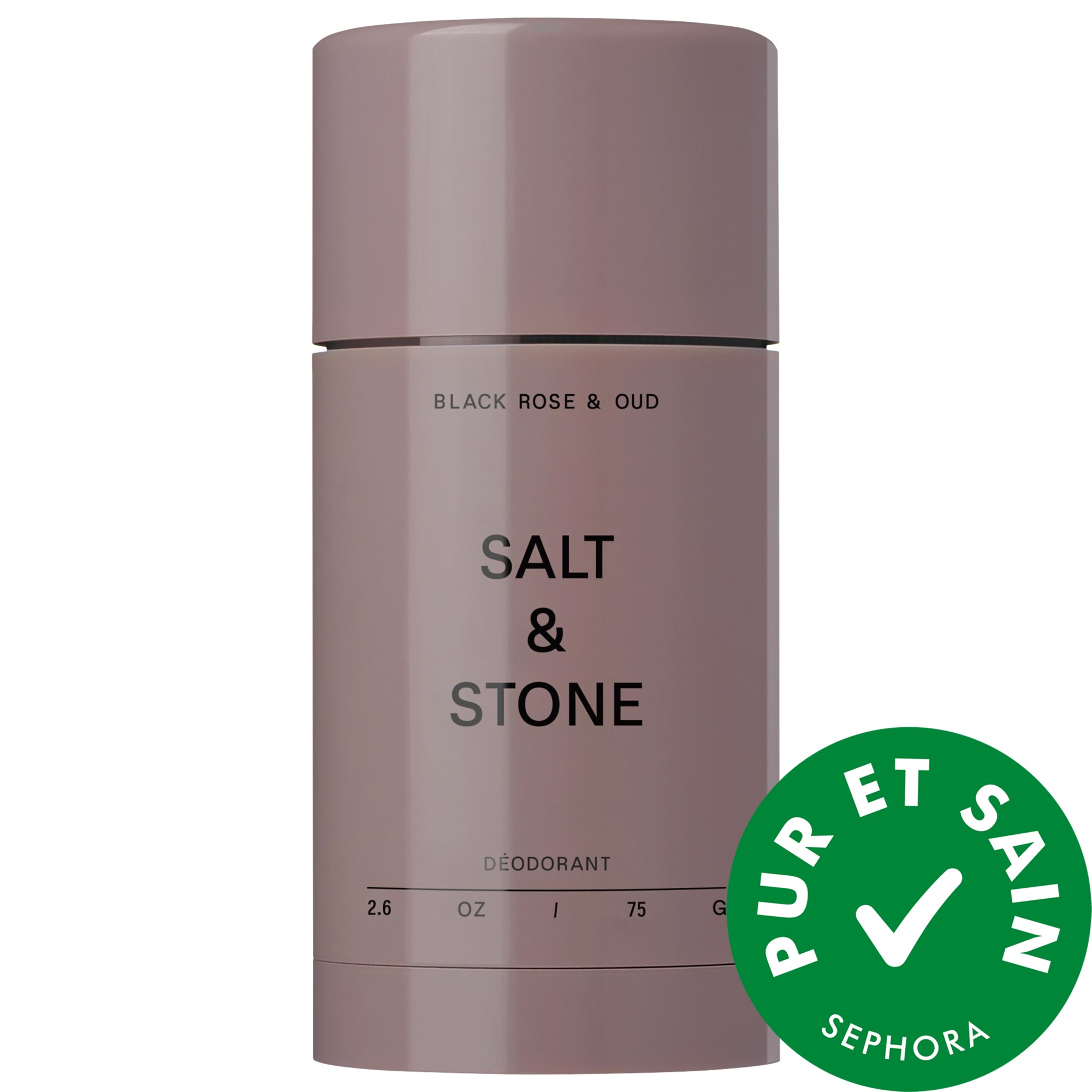 Salt & Stone Déodorant sans aluminium très puissant Black Rose & Oud 2.6 oz