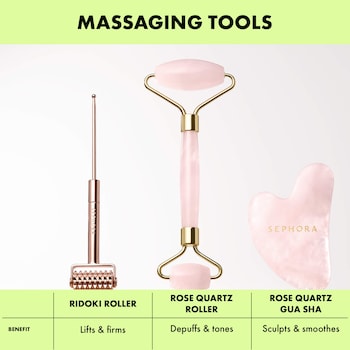 revolution skincare vibrating rose quartz face roller Revolution Skincare Vibrating Rose Quartz Face Roller at BEAUTY BAY main image 0