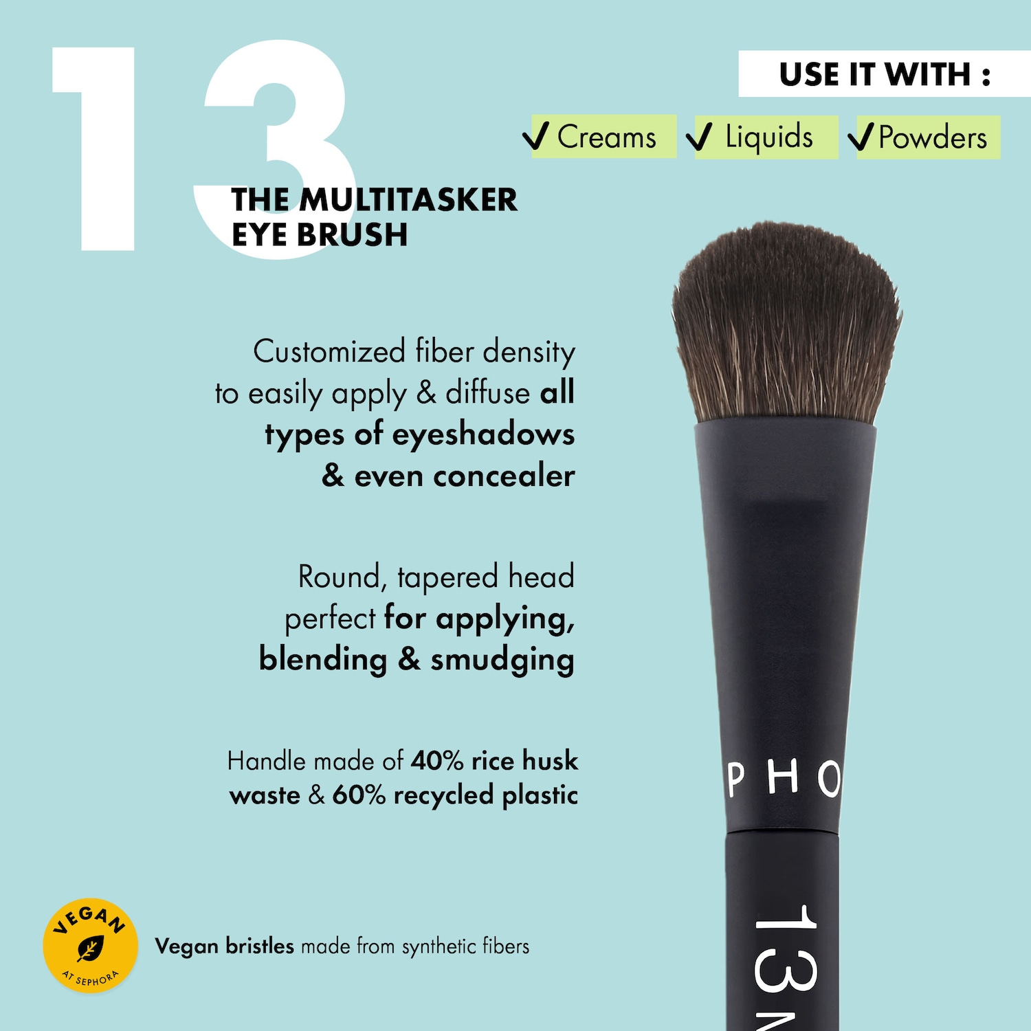 Универсальная кисть для глаз Sephora Collection Essential Brush 13 — фото 4