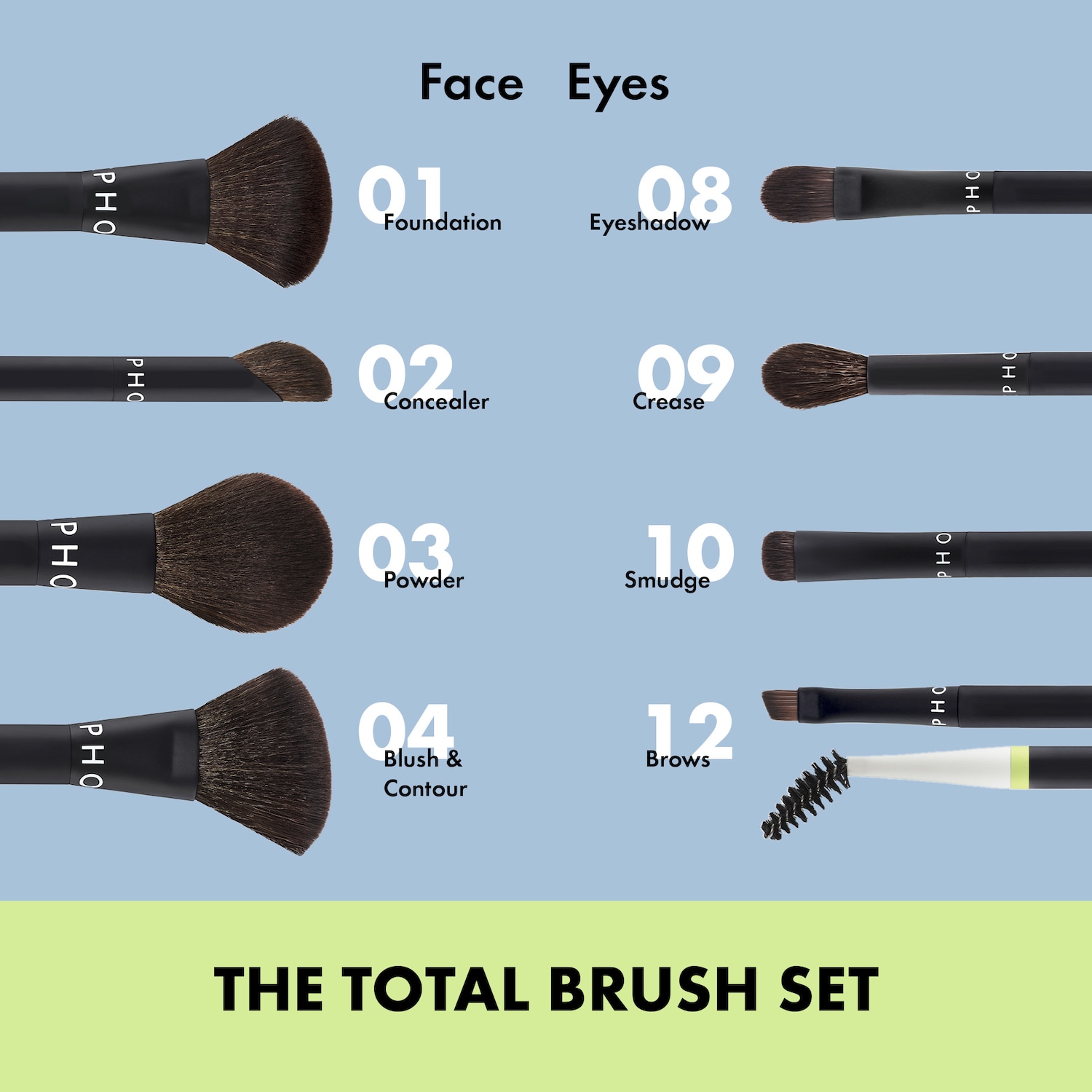Набор кистей Sephora Collection The Total Brush Set — фото 4