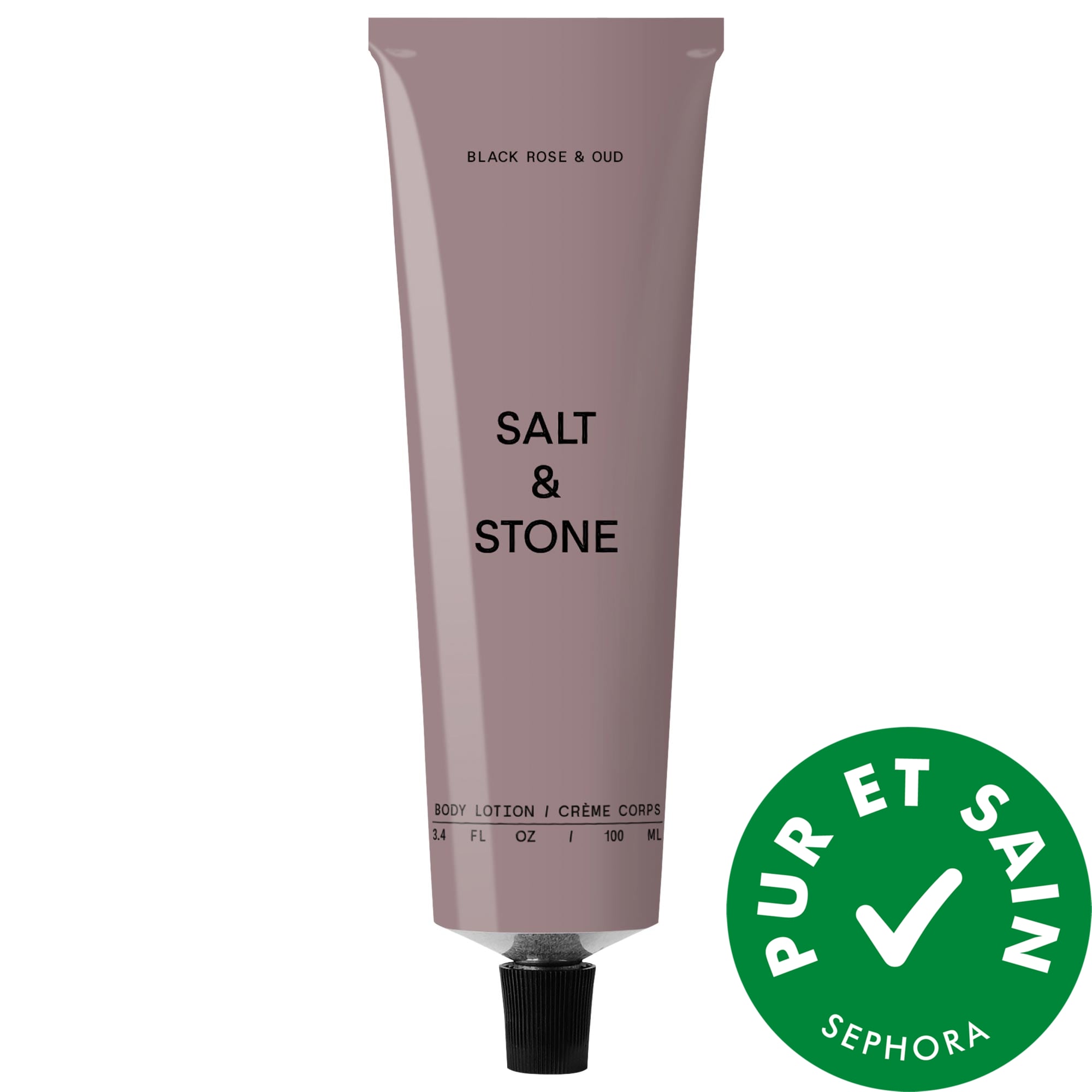 Salt & Stone Lotion pour le corps hydratante Black Rose Oud avec niacinamide oz