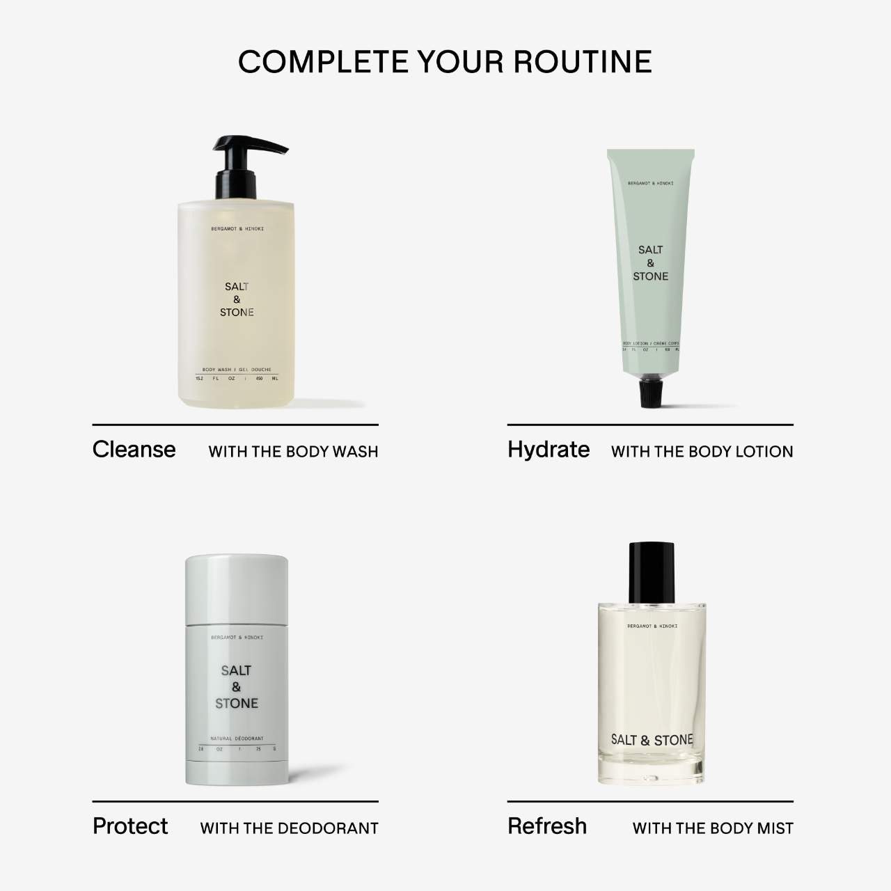 Питательный крем для рук Salt & Stone Bergamot & Hinoki с ниацинамидом и водорослями — фото 6