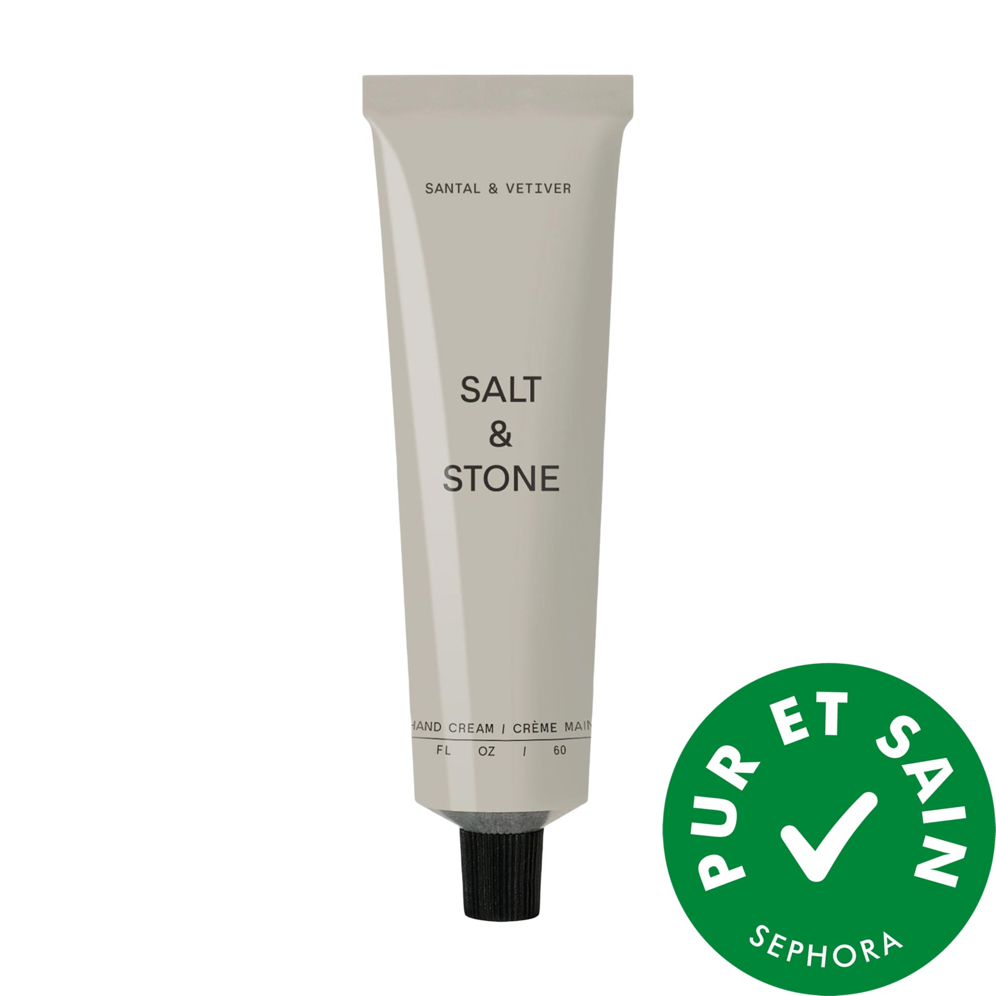 Salt & Stone Crème nourrissante pour les mains Santal & Vétiver avec niacinamide et extrait d'algues 2 oz / fillsizesequence:1