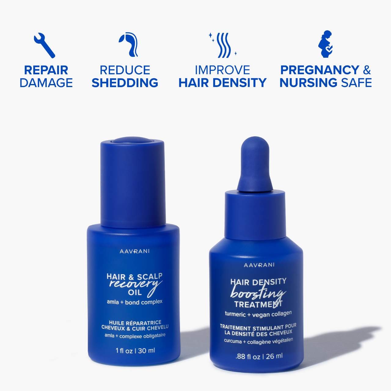 Mini Strengthening Hair Oil & Growth Serum Gift Set - AAVRANI