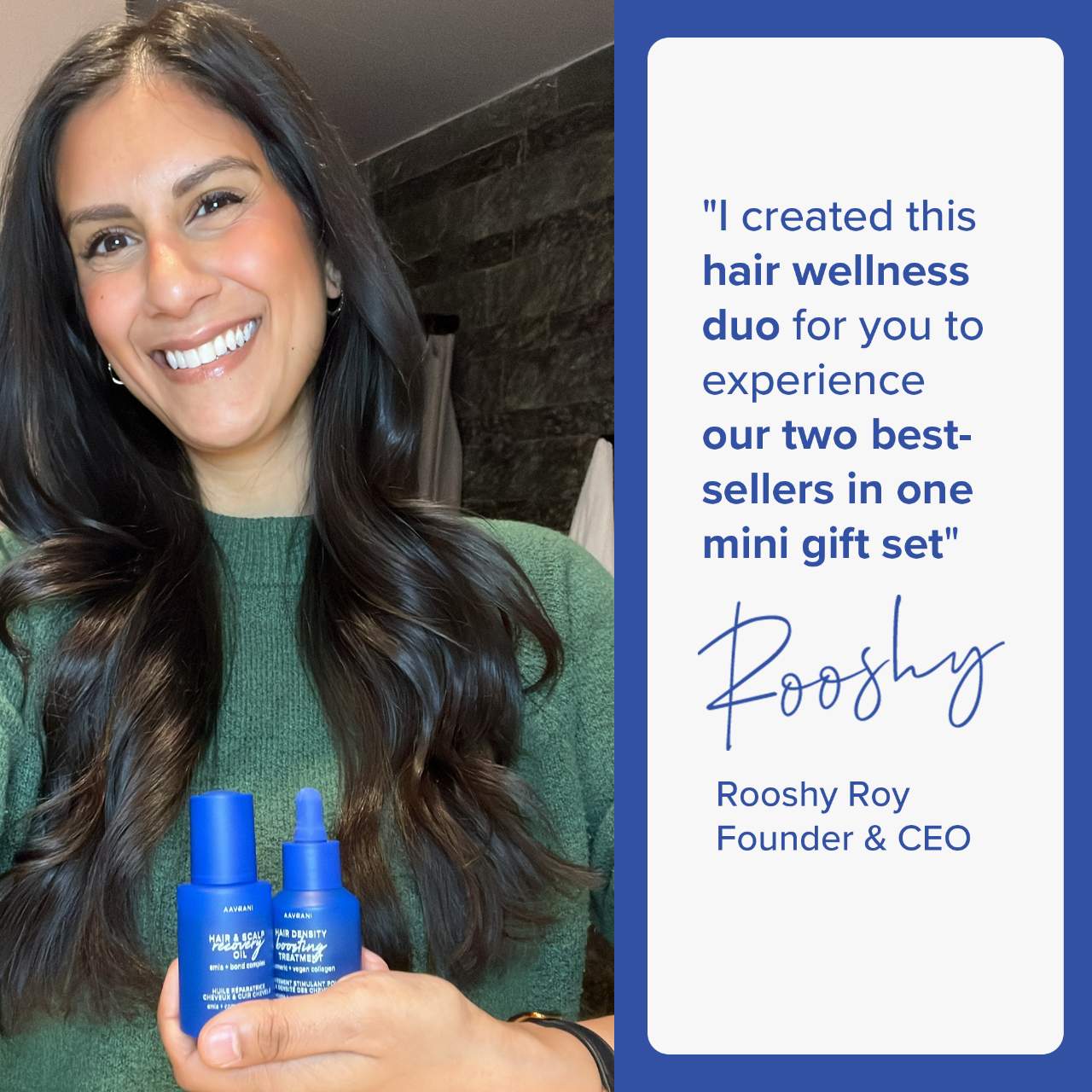 Mini Strengthening Hair Oil & Growth Serum Gift Set - AAVRANI