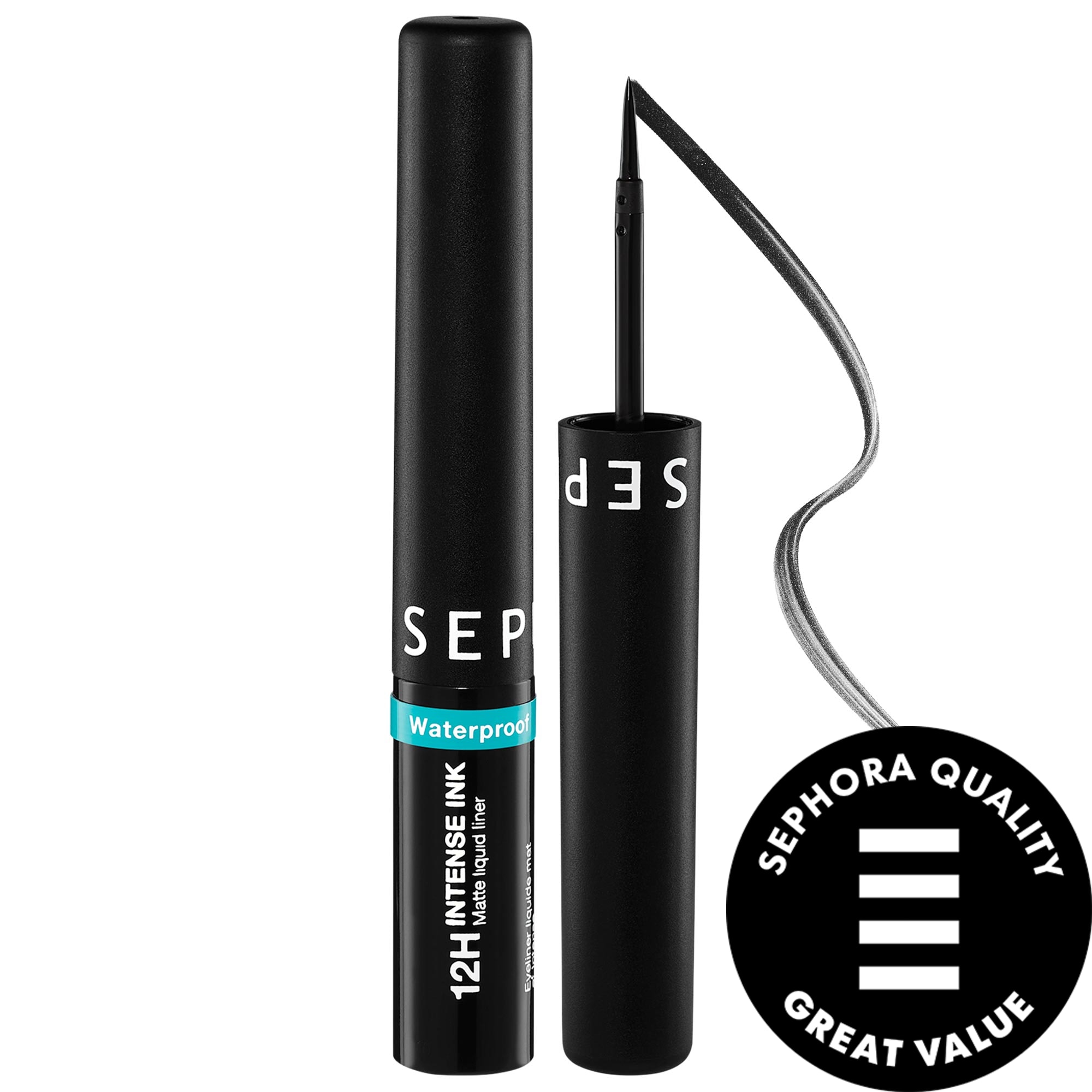 SEPHORA COLLECTION Intense Felt-Tip 12HR Liquid Waterproof Eyeliner 0.09 oz / 2.8 g