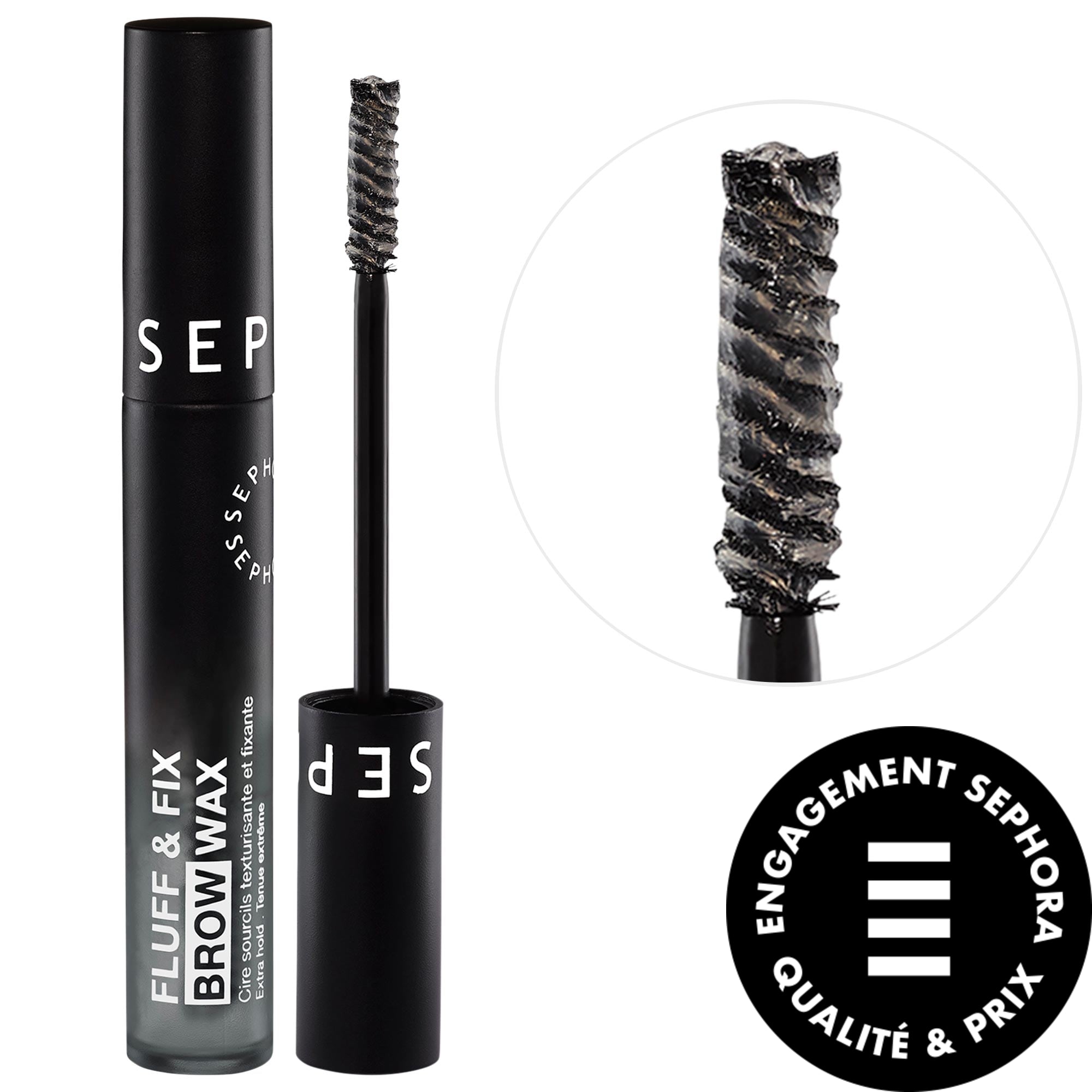 SEPHORA COLLECTION Cire à sourcils Fluff & Fix 12 HR pour effet de laminage Transparent 0.2 oz / 6 g